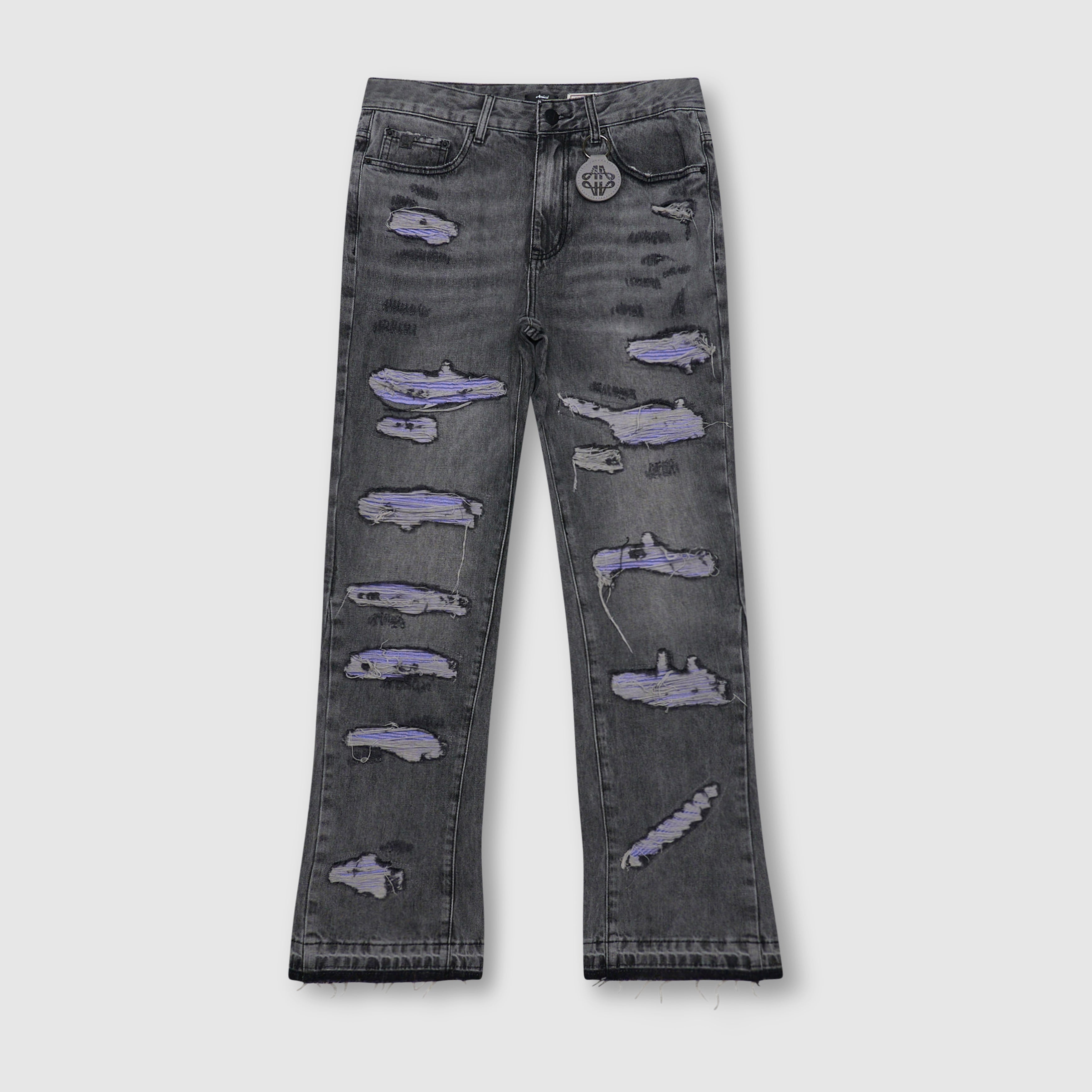 Trivoni Mid Grey Flare Jean