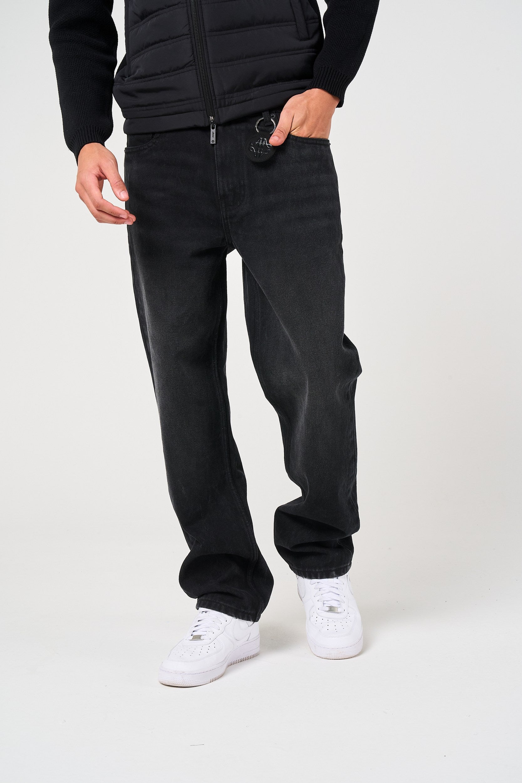 Lennox Black Straight Jean