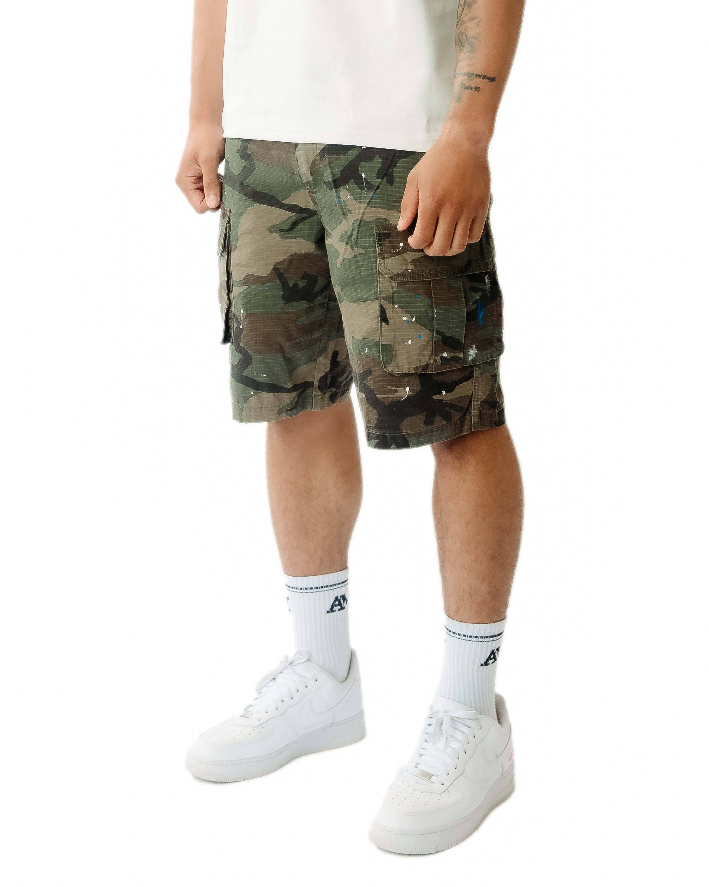 Flavio Groene Camo Korte Broek