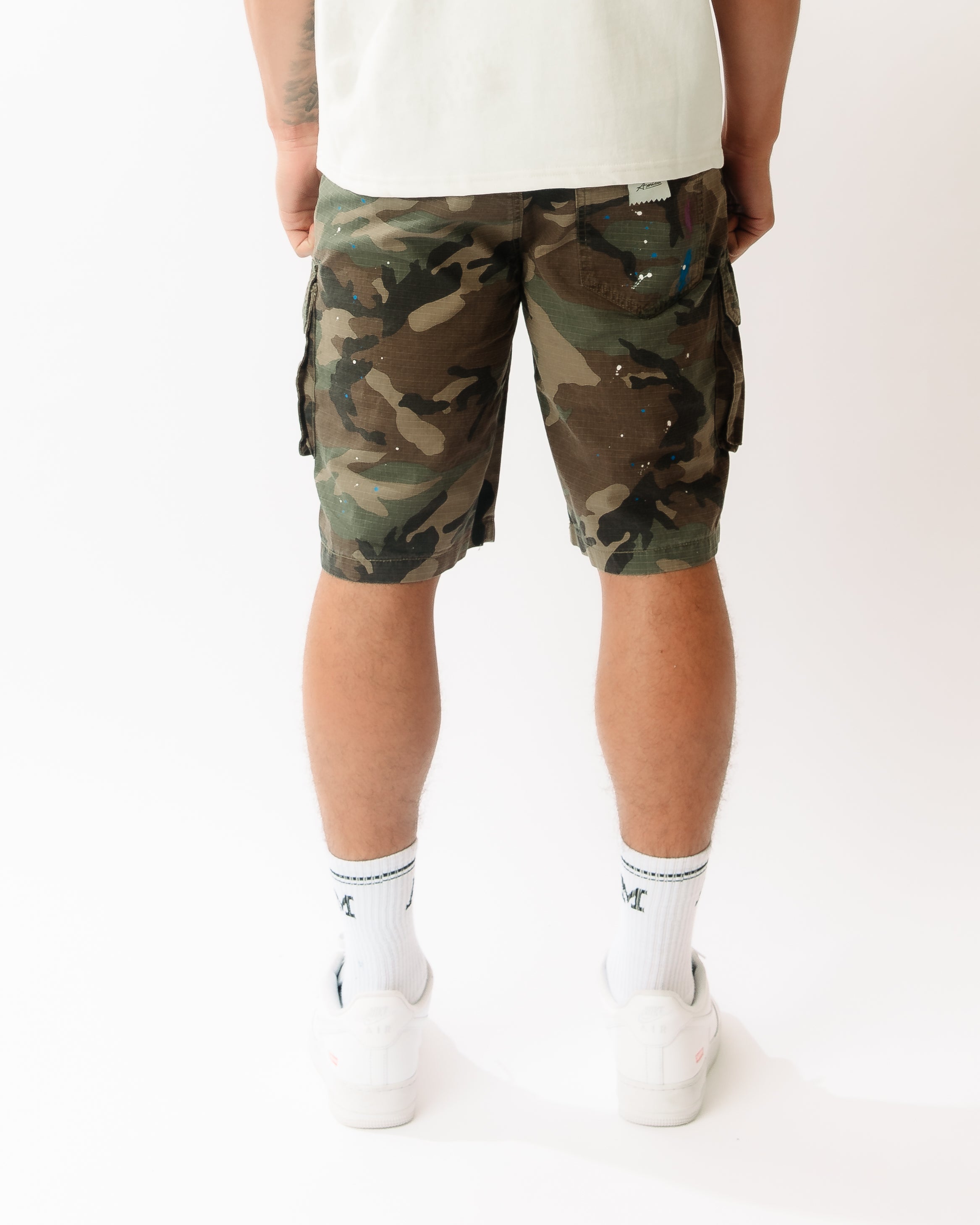 Flavio Groene Camo Korte Broek
