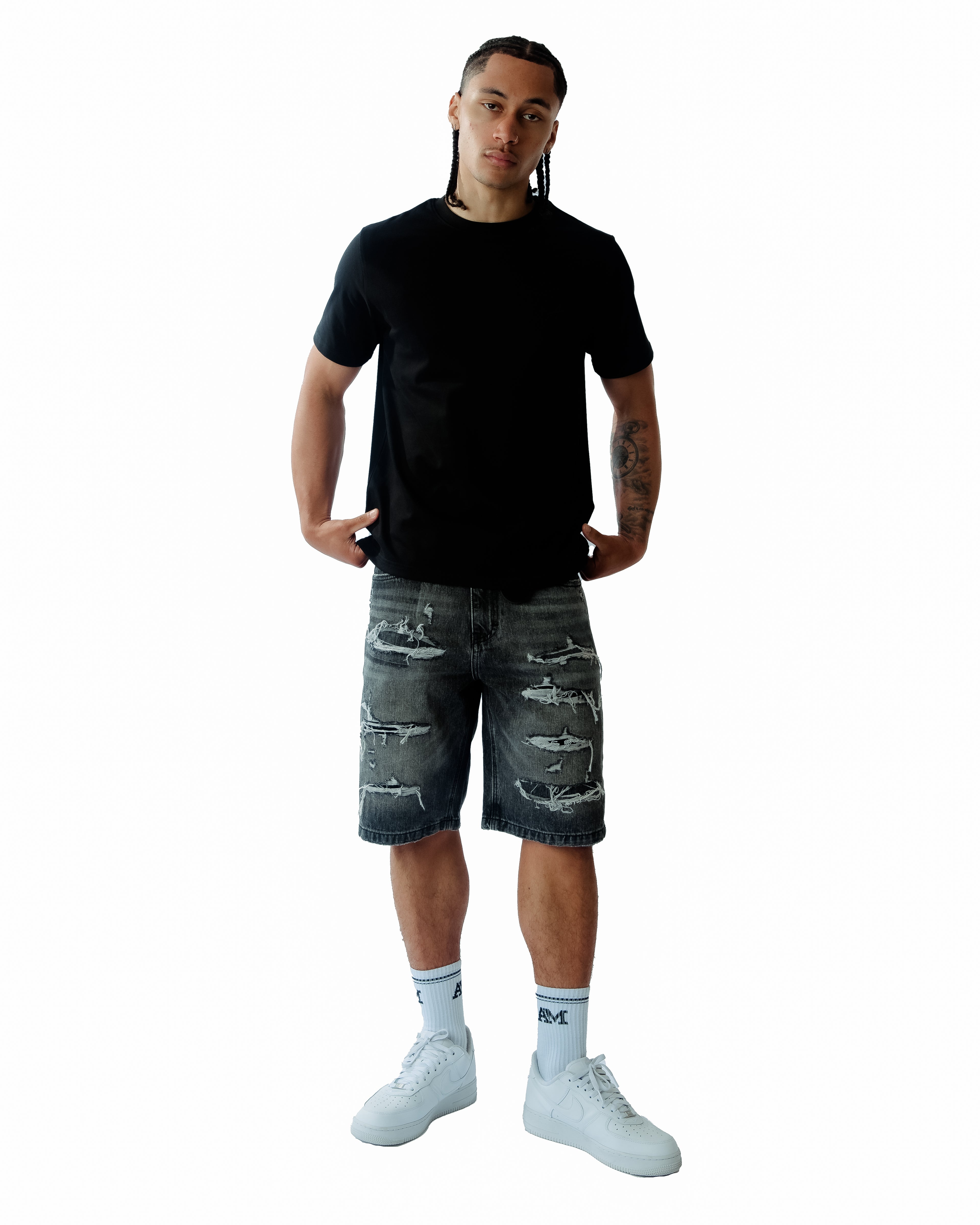 Imola Mid Grijze Shorts