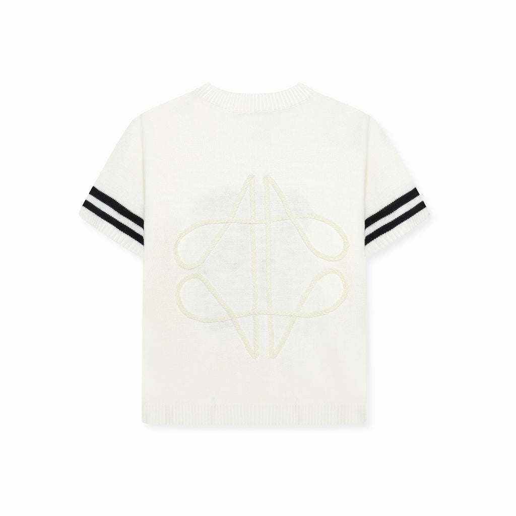 Nantes Knitted T-Shirt White