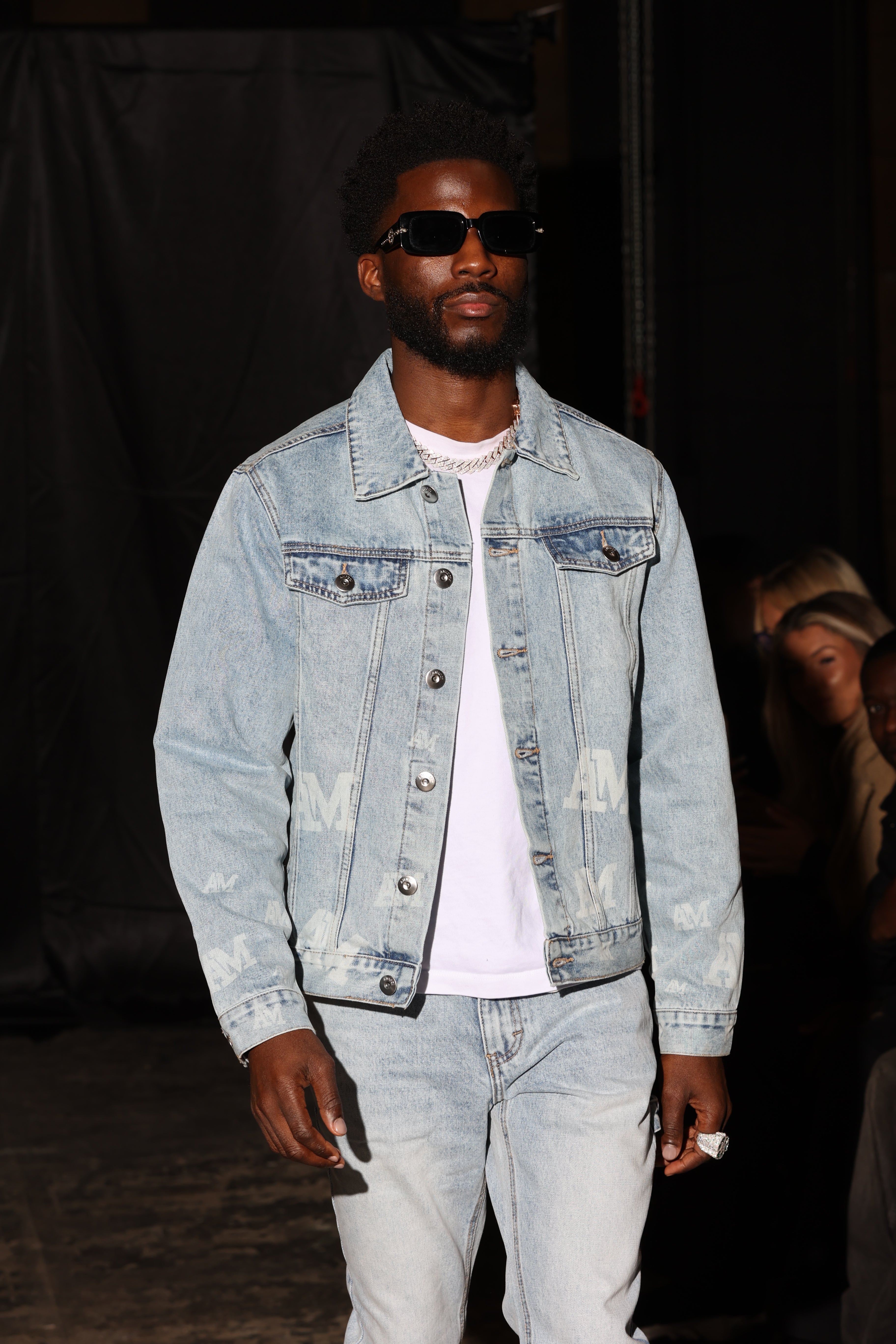 Maranzo Blauwe Denim Jas