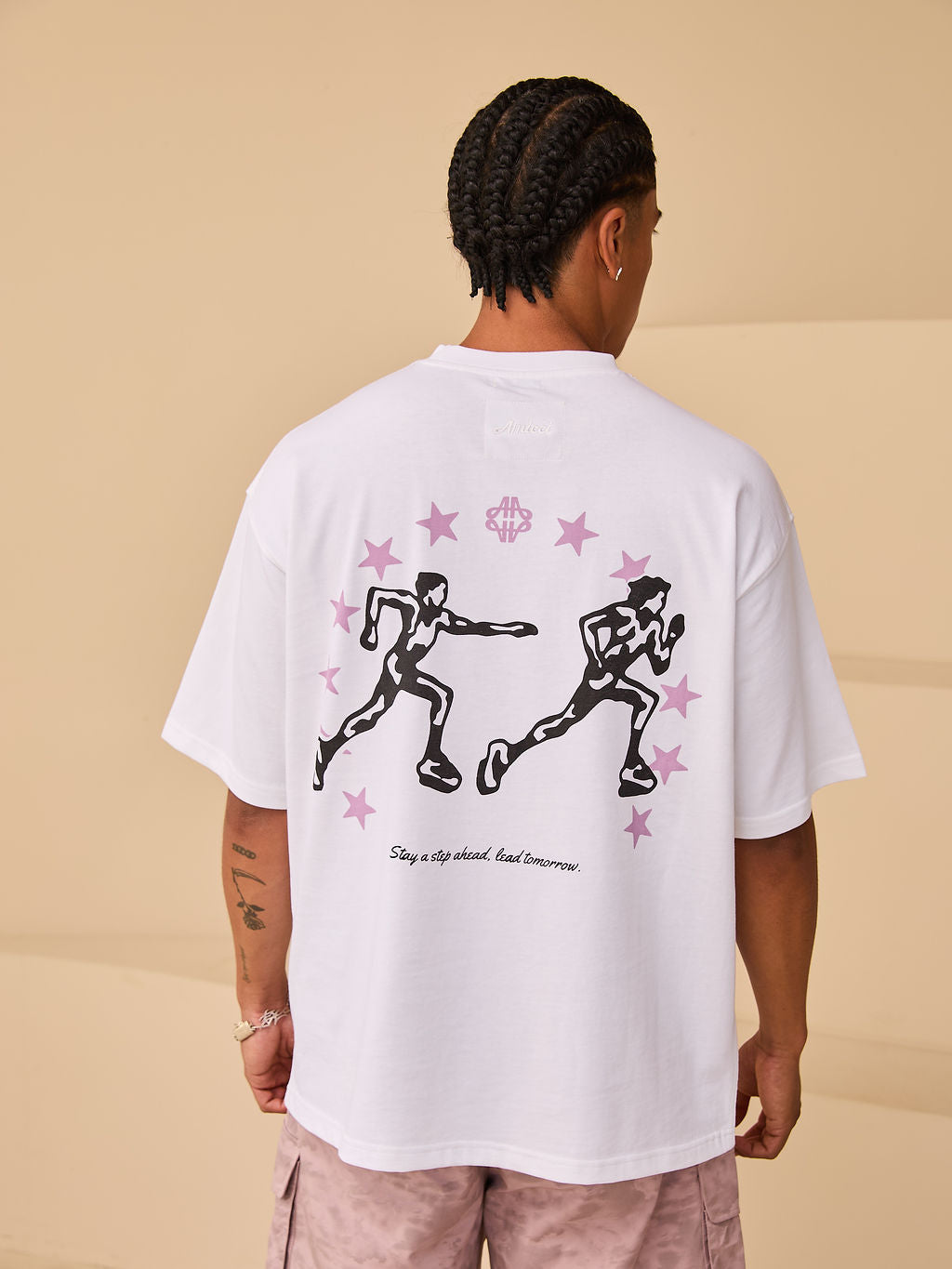 Hasten Grafisch T-shirt Wit