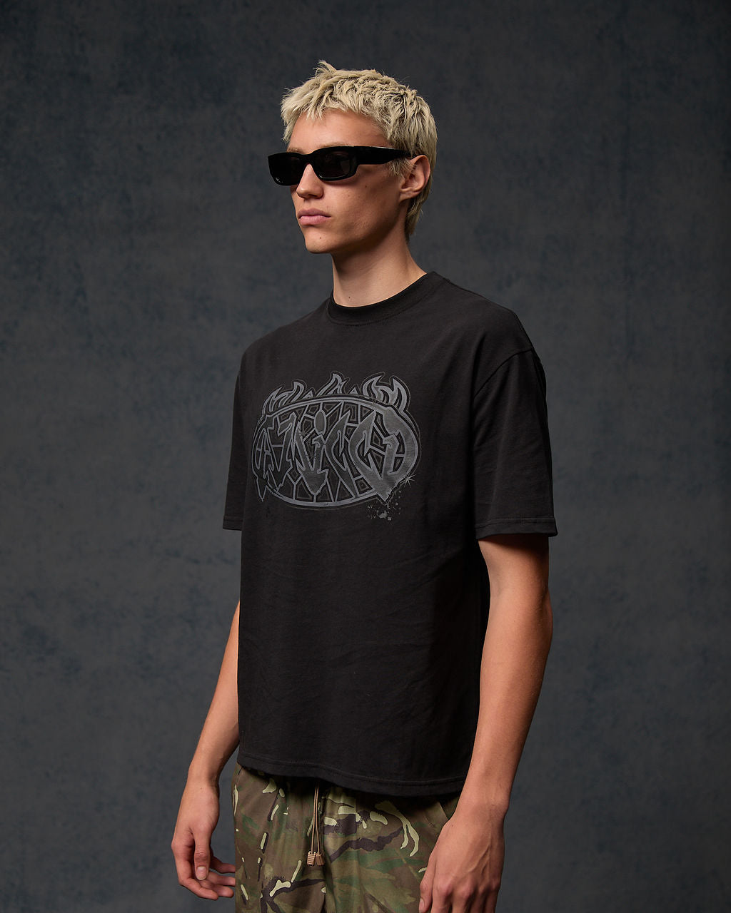 T-shirt graphique Vallea Noir