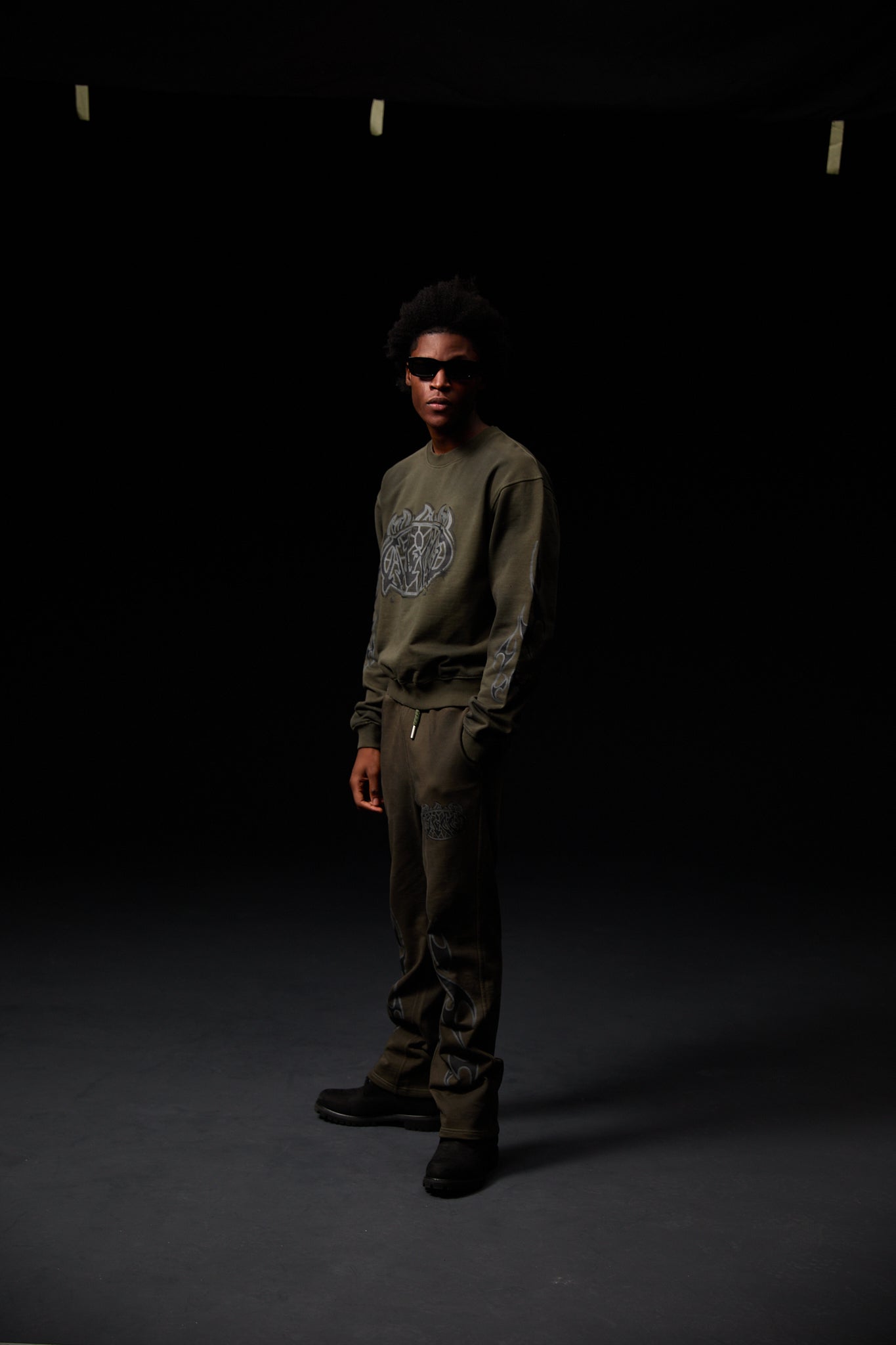 Pantalon Graphique Honova Vert