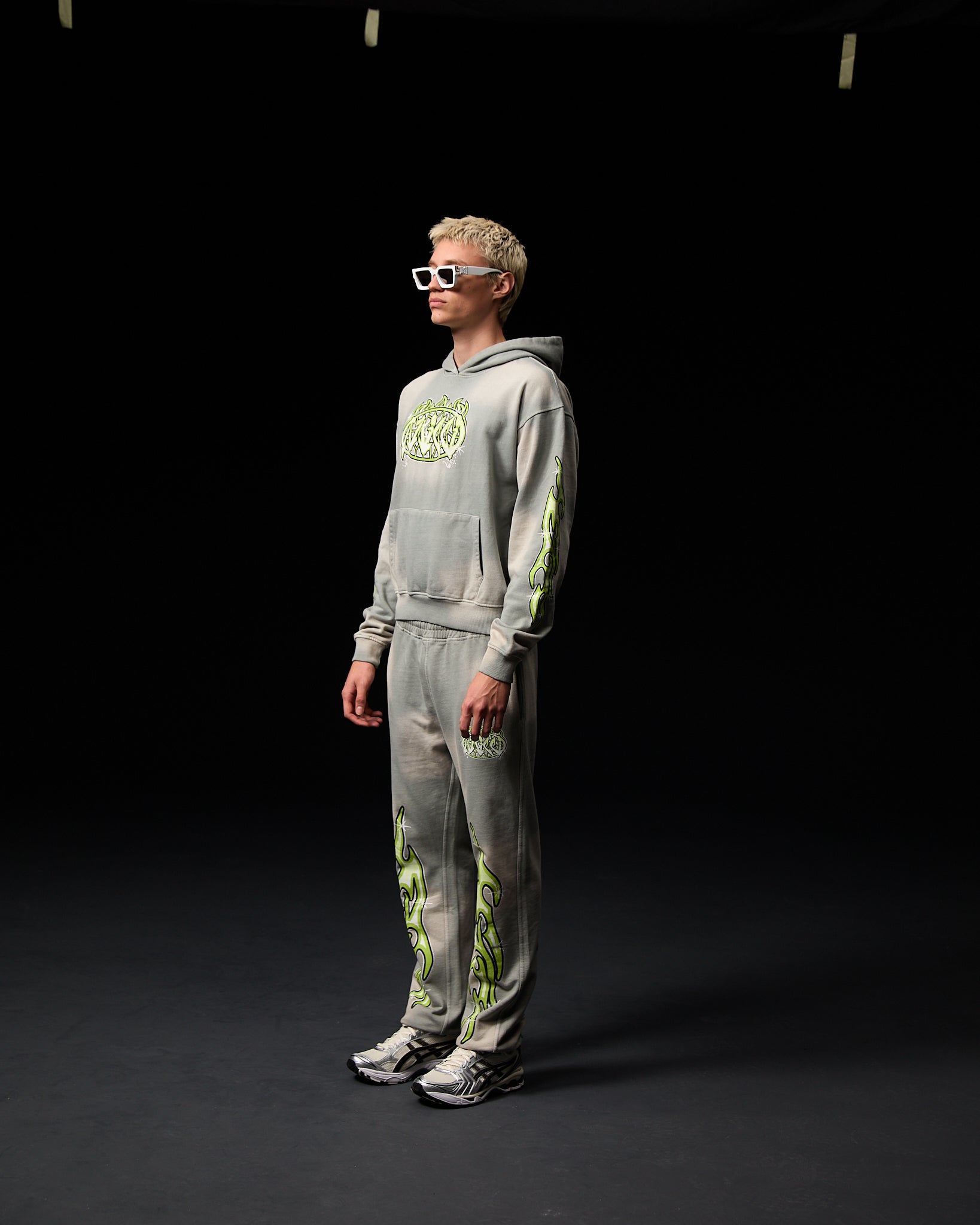 Paola Grafische Hoodie Grijs