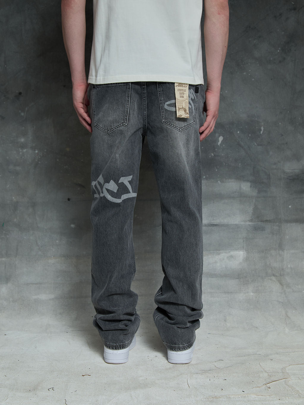 Ettore Grey Flare Jean