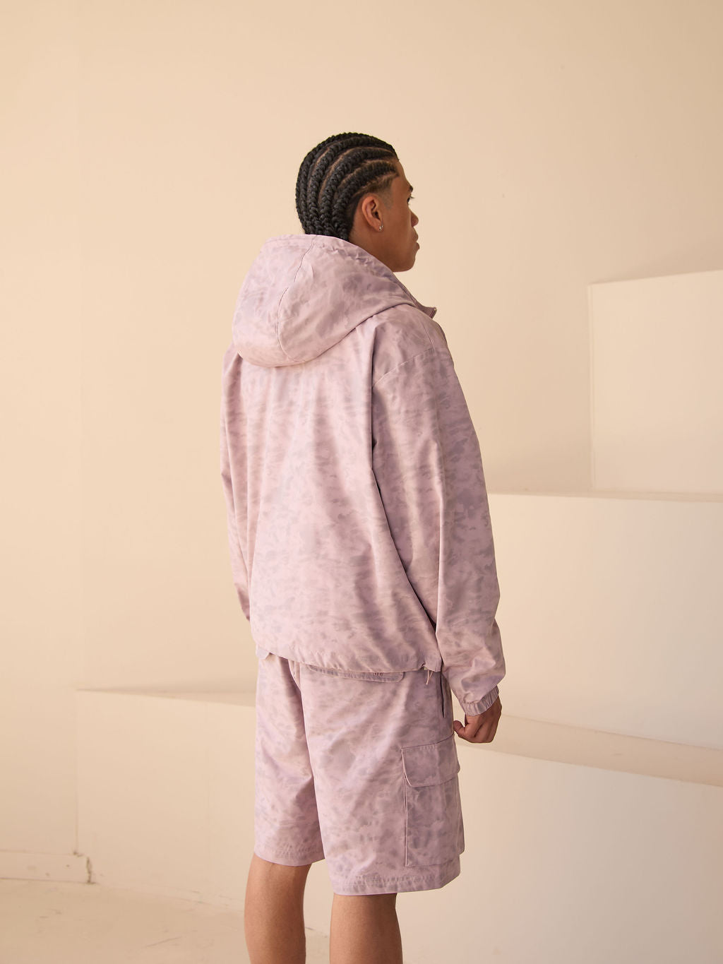 Almeria Patroon Shorts Roze