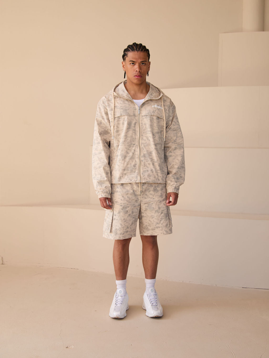 Shorts à motifs Almeria Beige