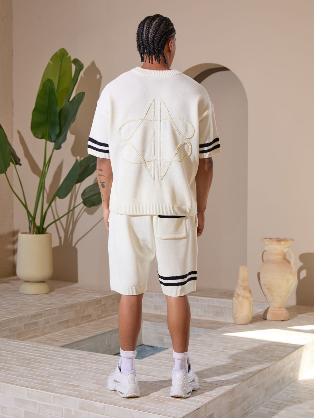 Nantes Knitted T-Shirt White