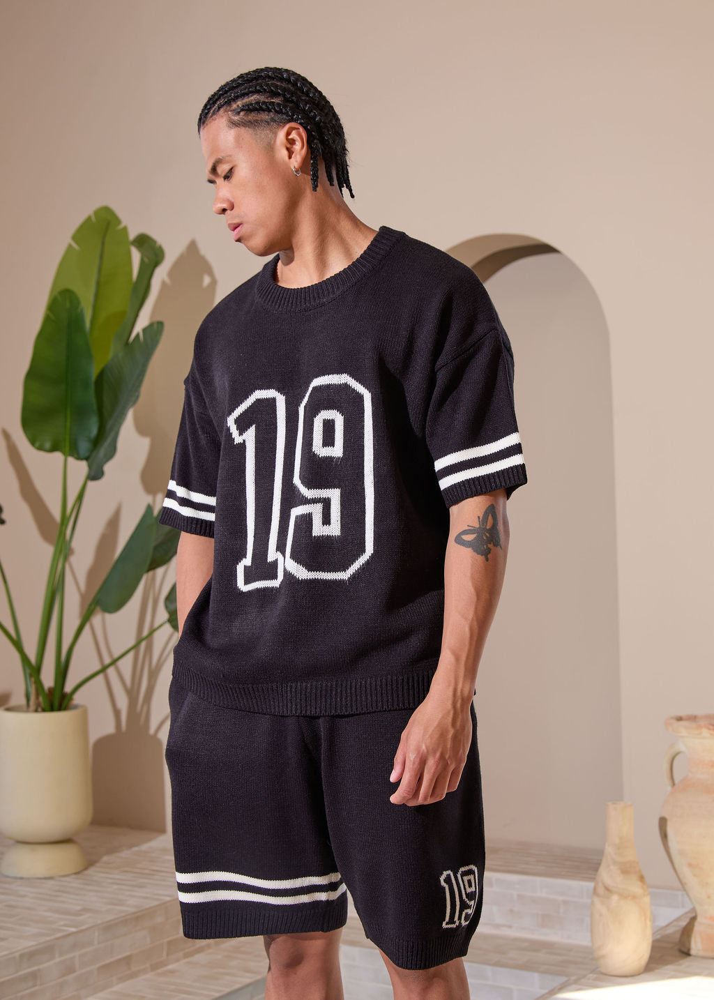 Nantes Knitted Set Black