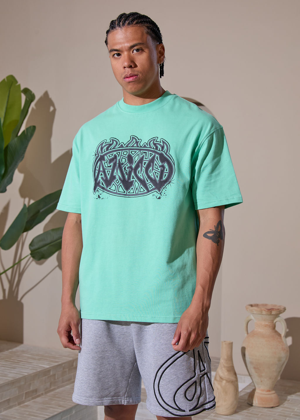 Vallea Graphic T-Shirt Green