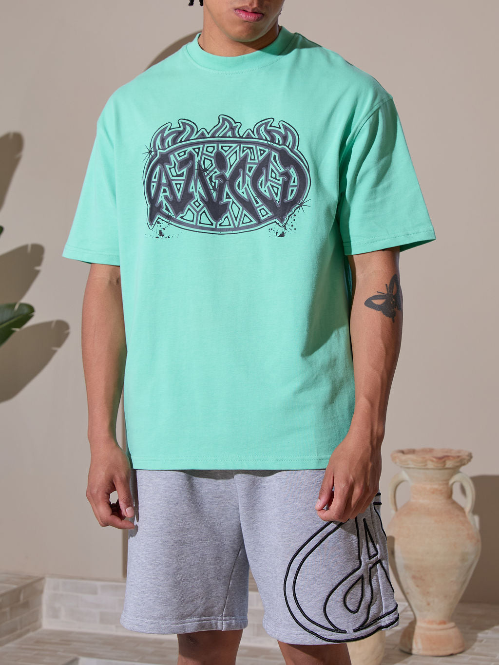 Vallea Graphic T-Shirt Green