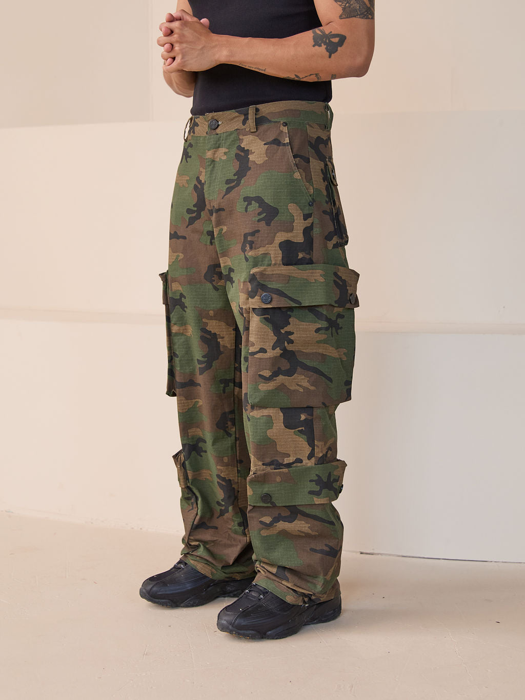Pantalons cargo camo vert Tabor