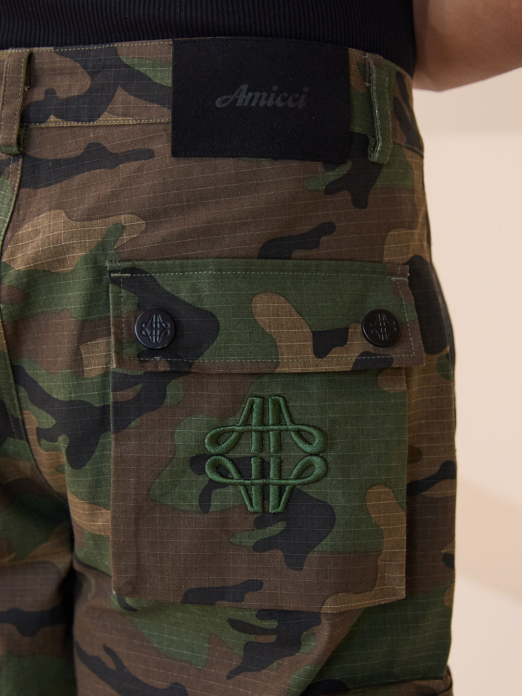 Pantalons cargo camo vert Tabor