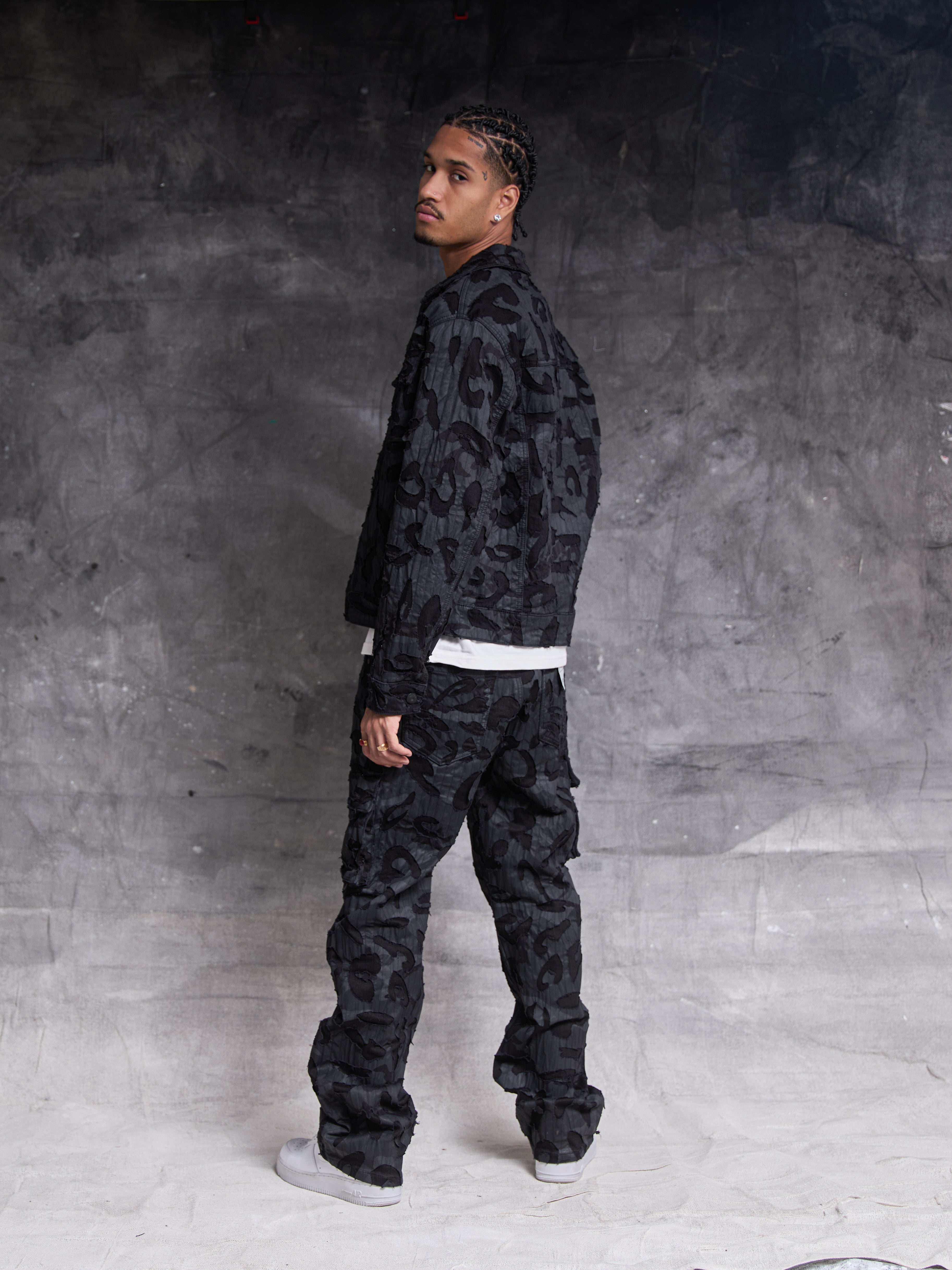 Jean en denim noir Geragio