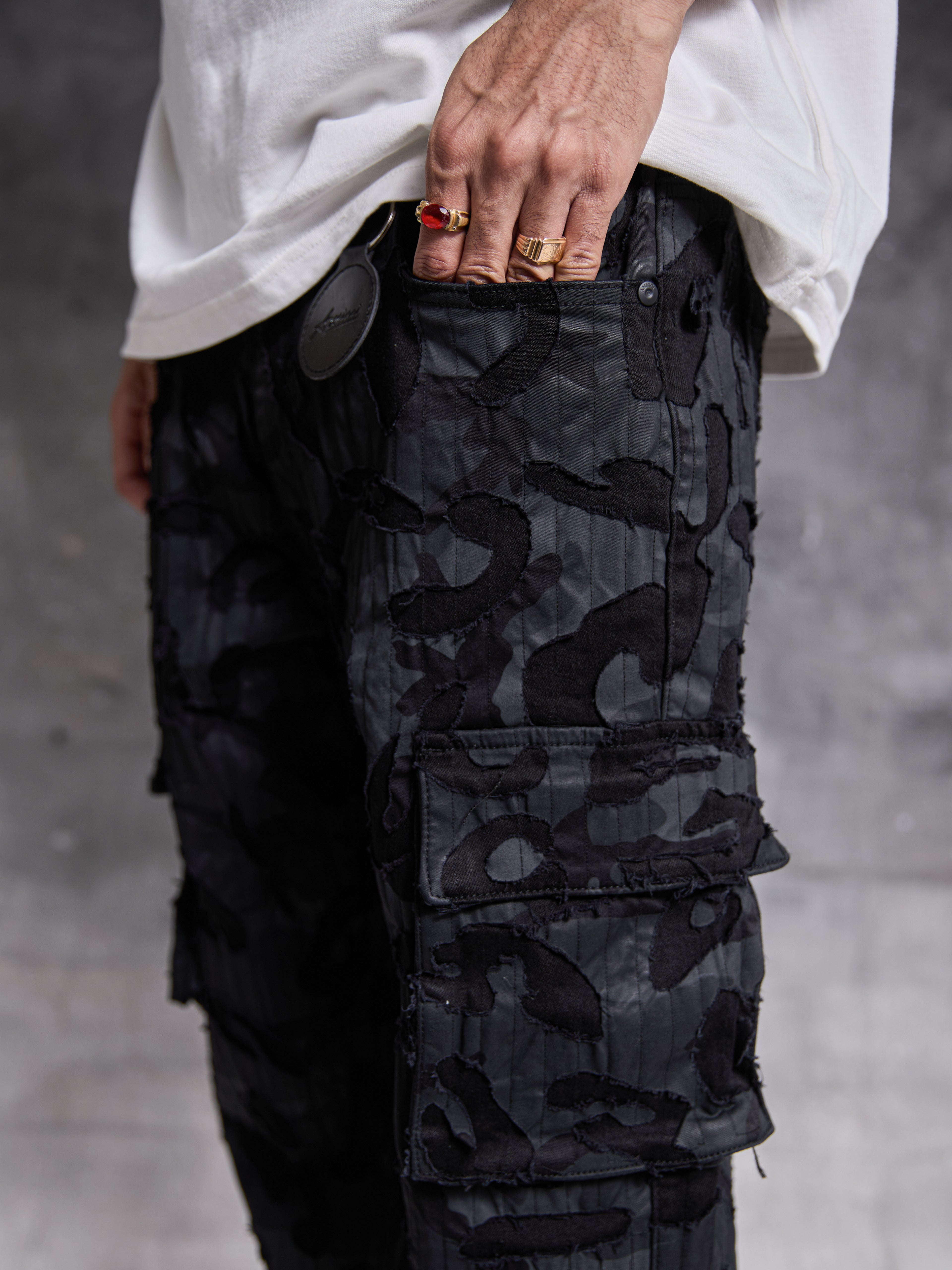 Jean en denim noir Geragio