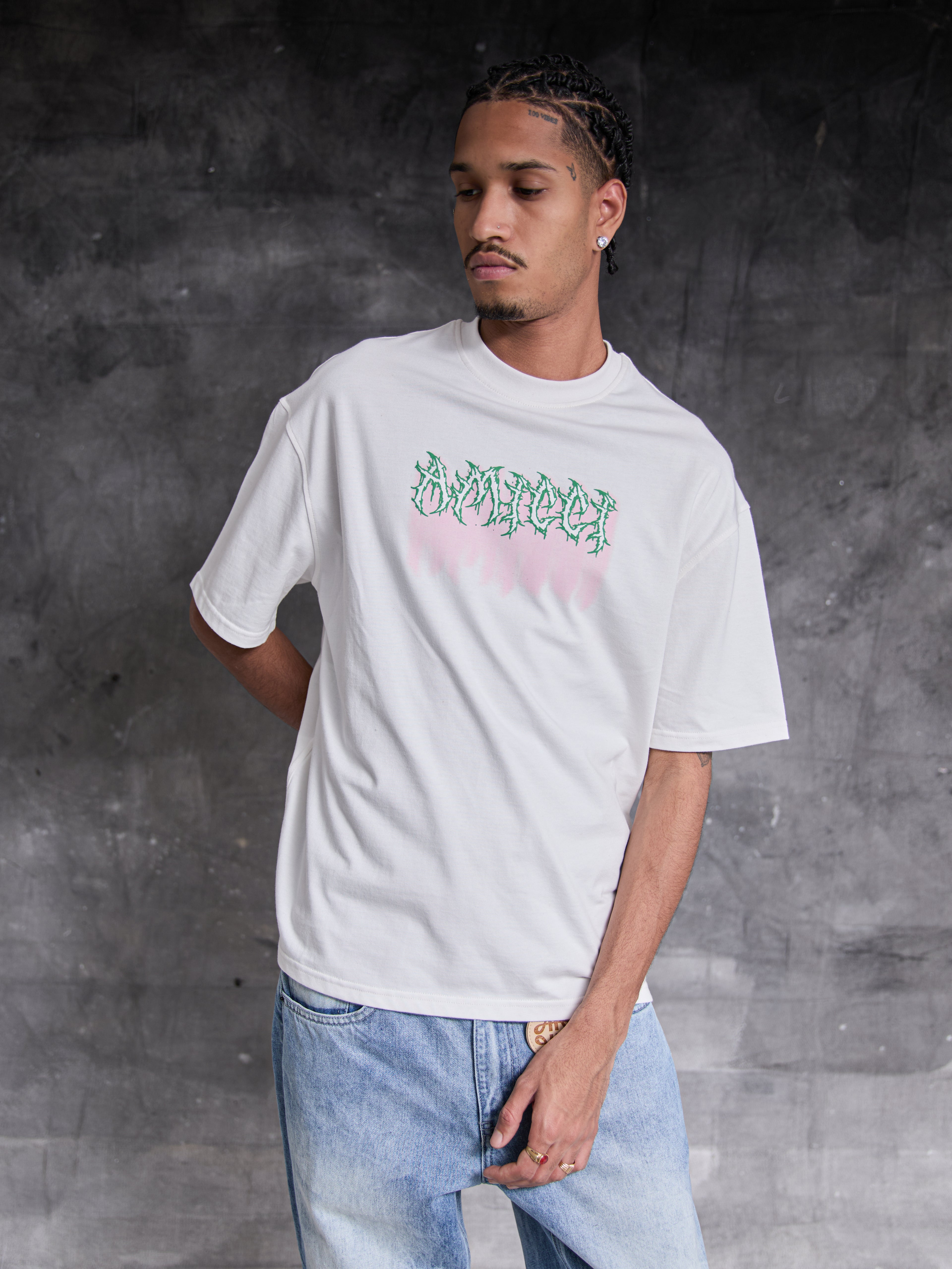 T-shirt graphique Alessio blanc