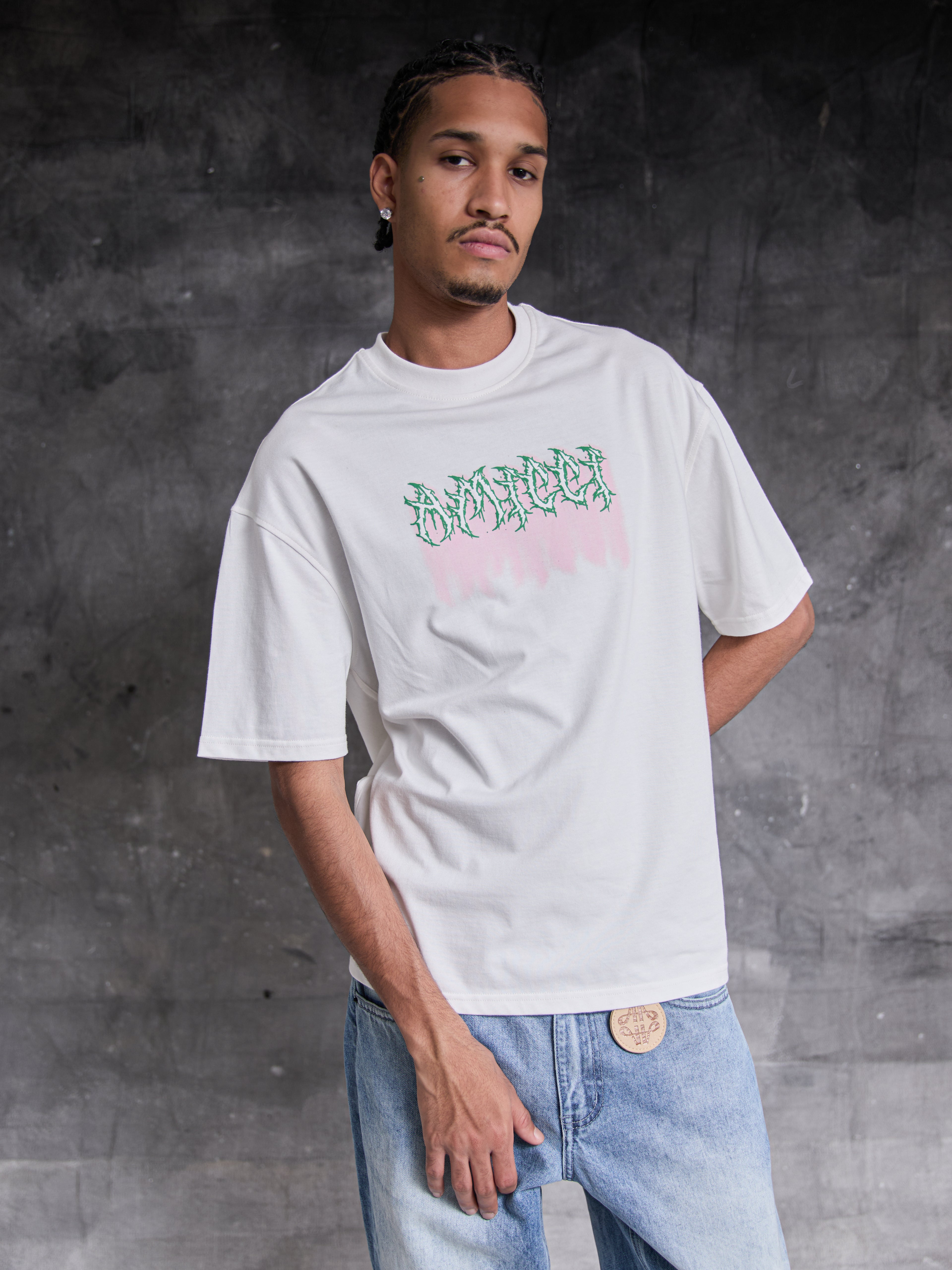 T-shirt graphique Alessio blanc