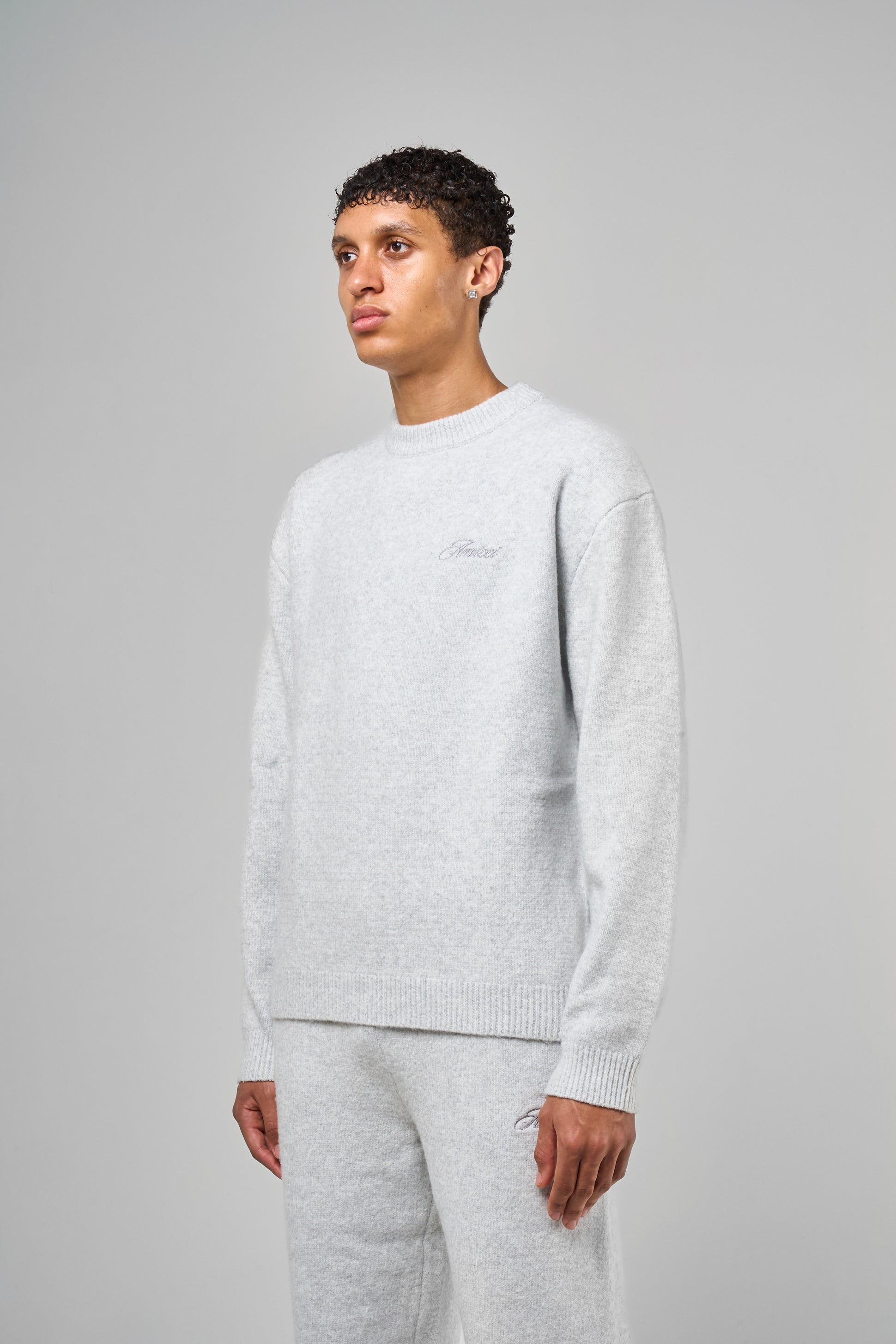 Dexter Grey Knitted Sweatshirt