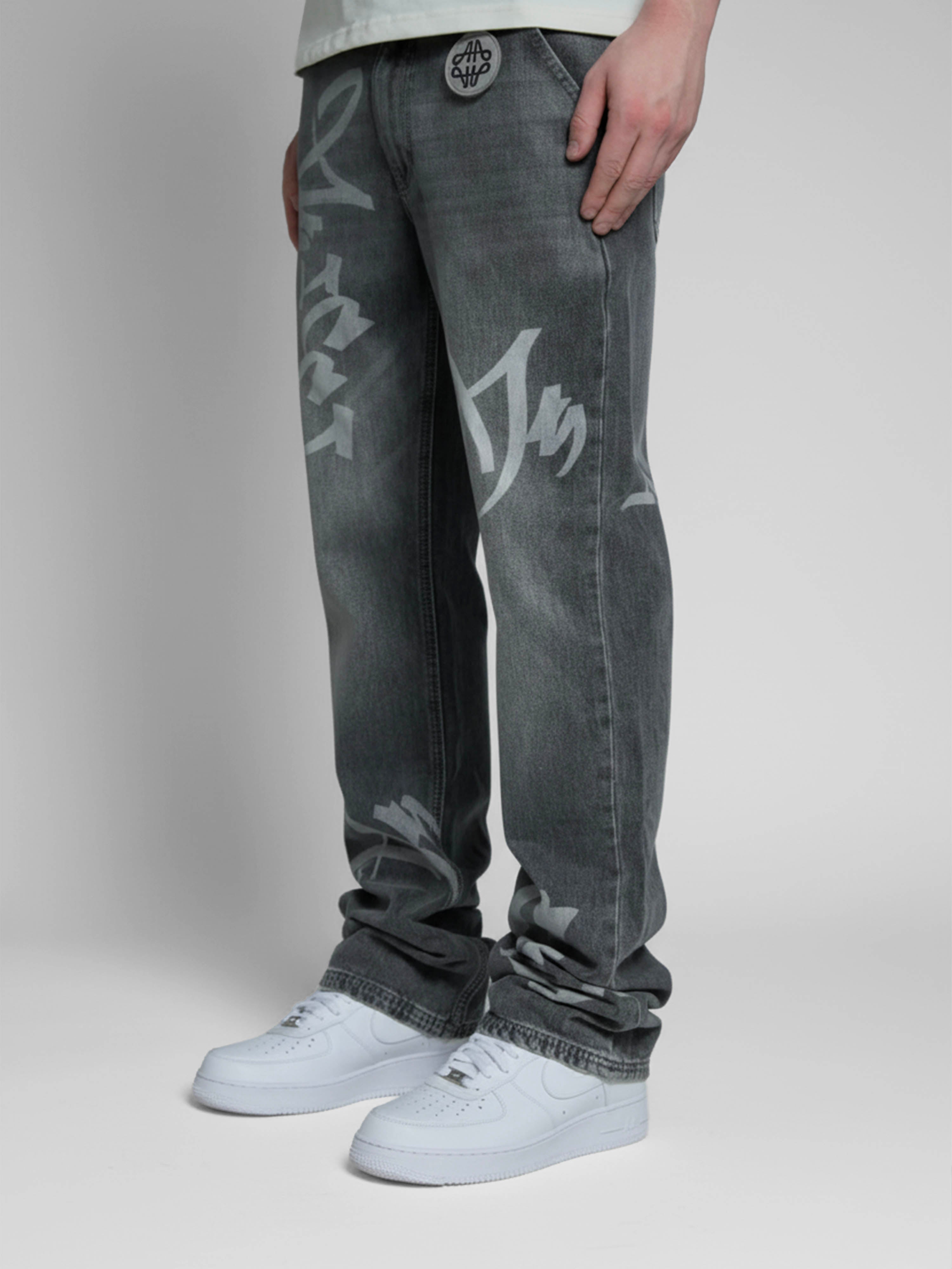 Ettore Grey Flare Jean