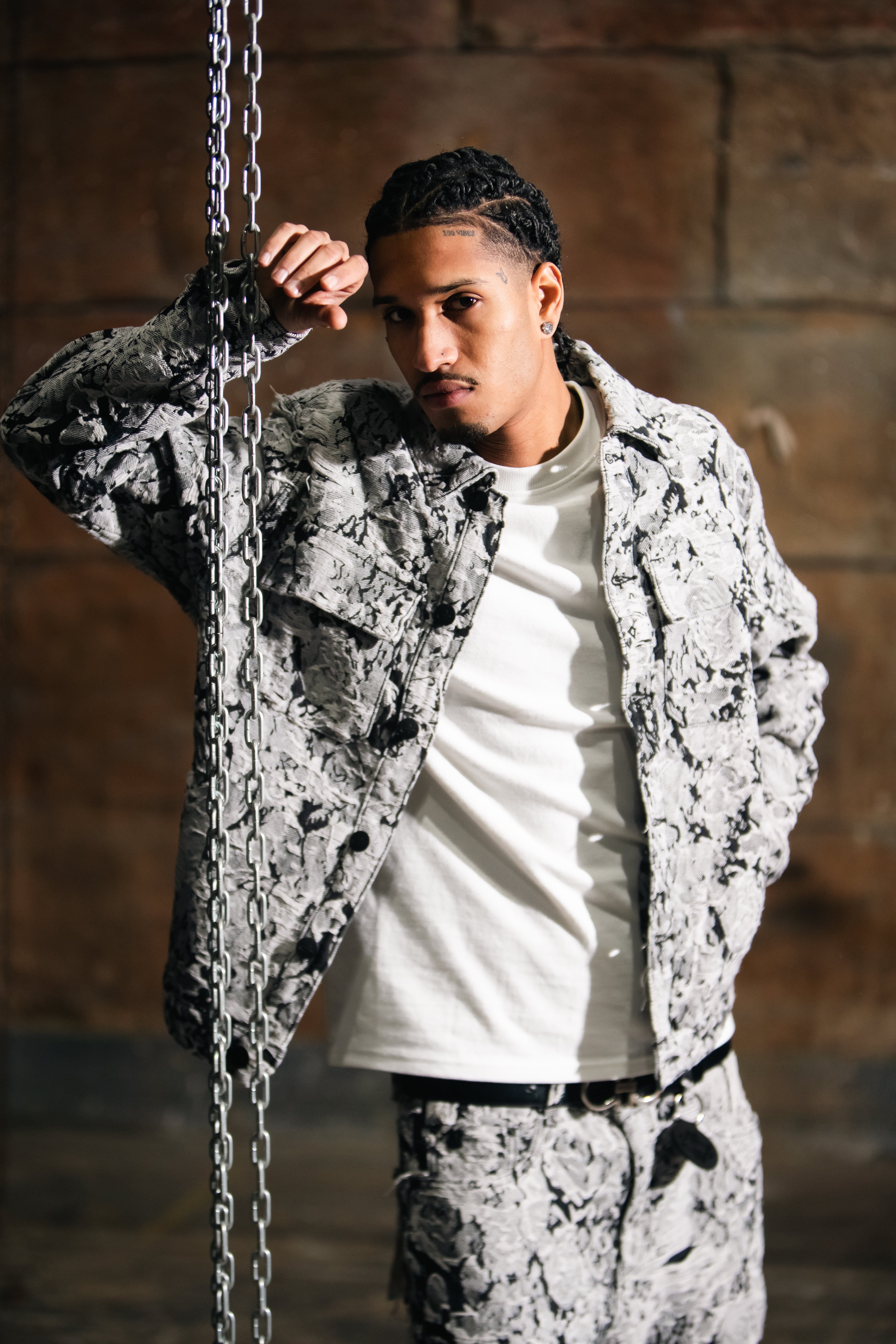 Veste en denim Amelio noire