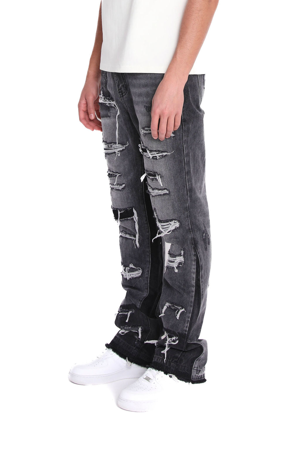 Imola Grey Flare Jean