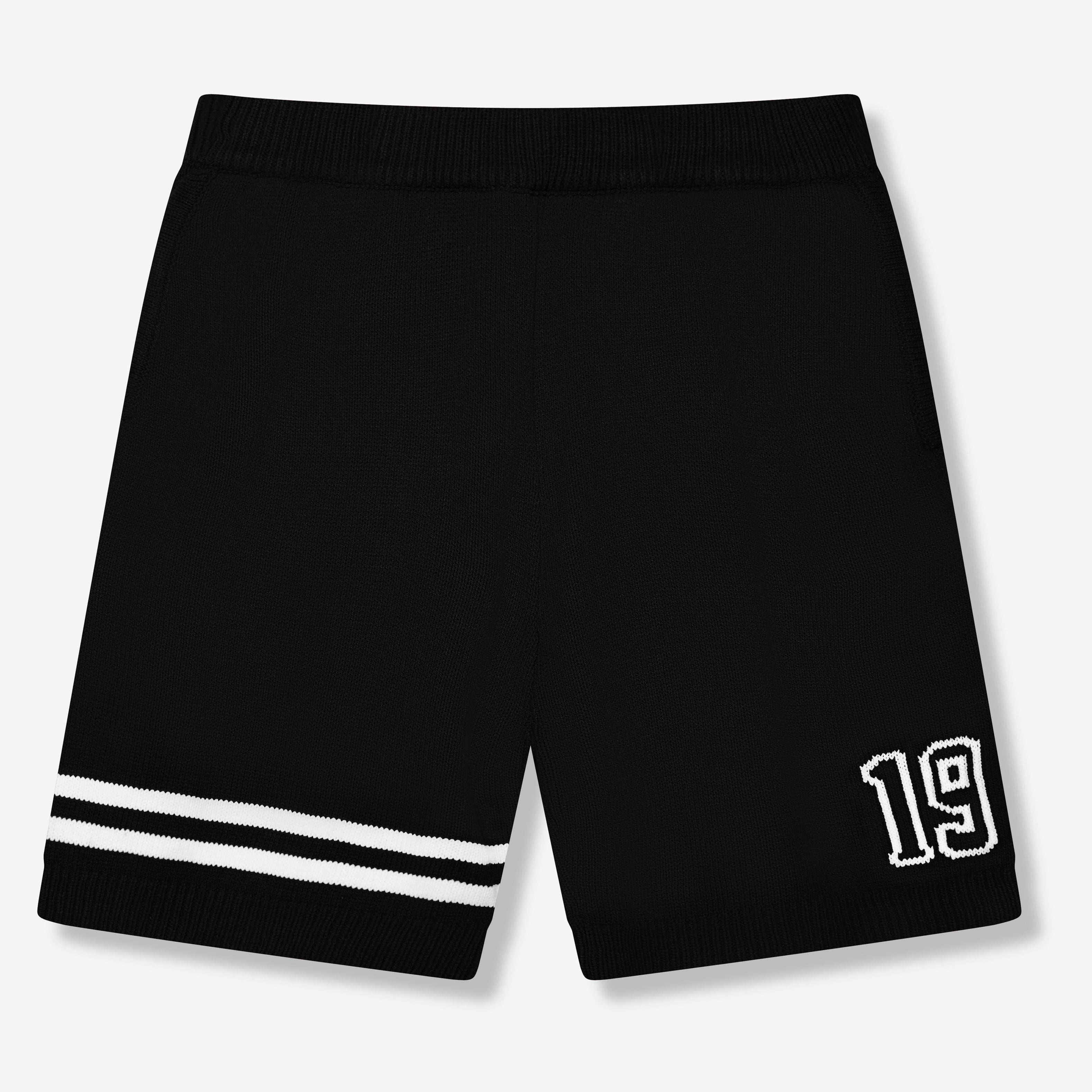 Shorts en jersey tricoté Nantes Noir
