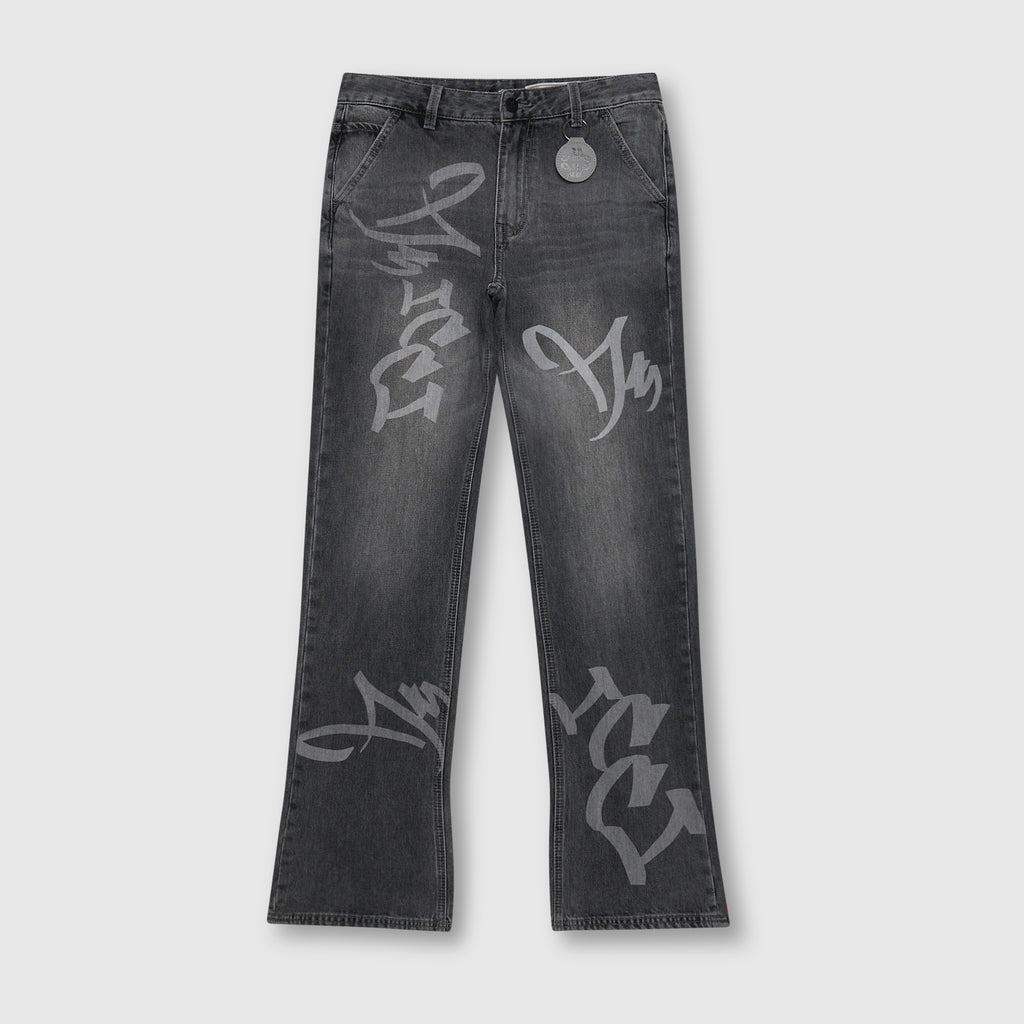 Ettore Grey Flare Jean