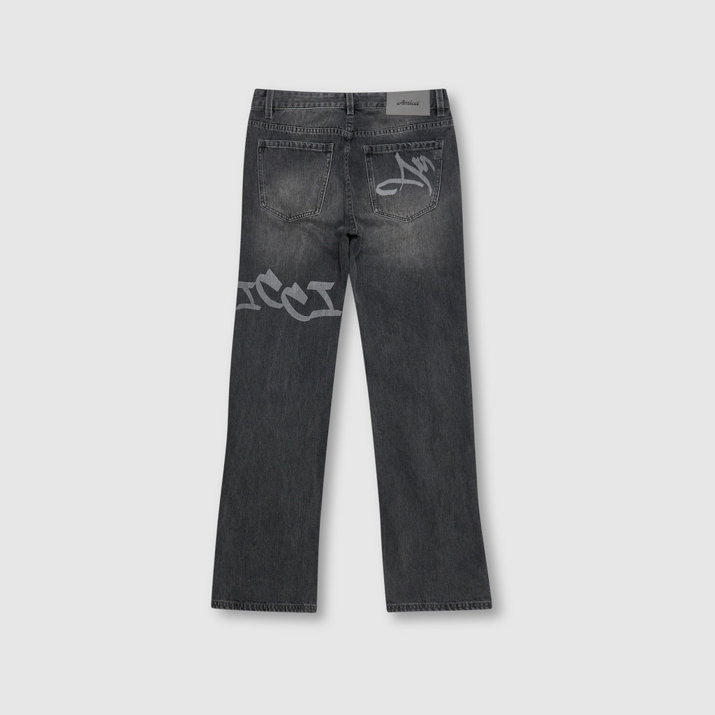 Ettore Grey Flare Jean