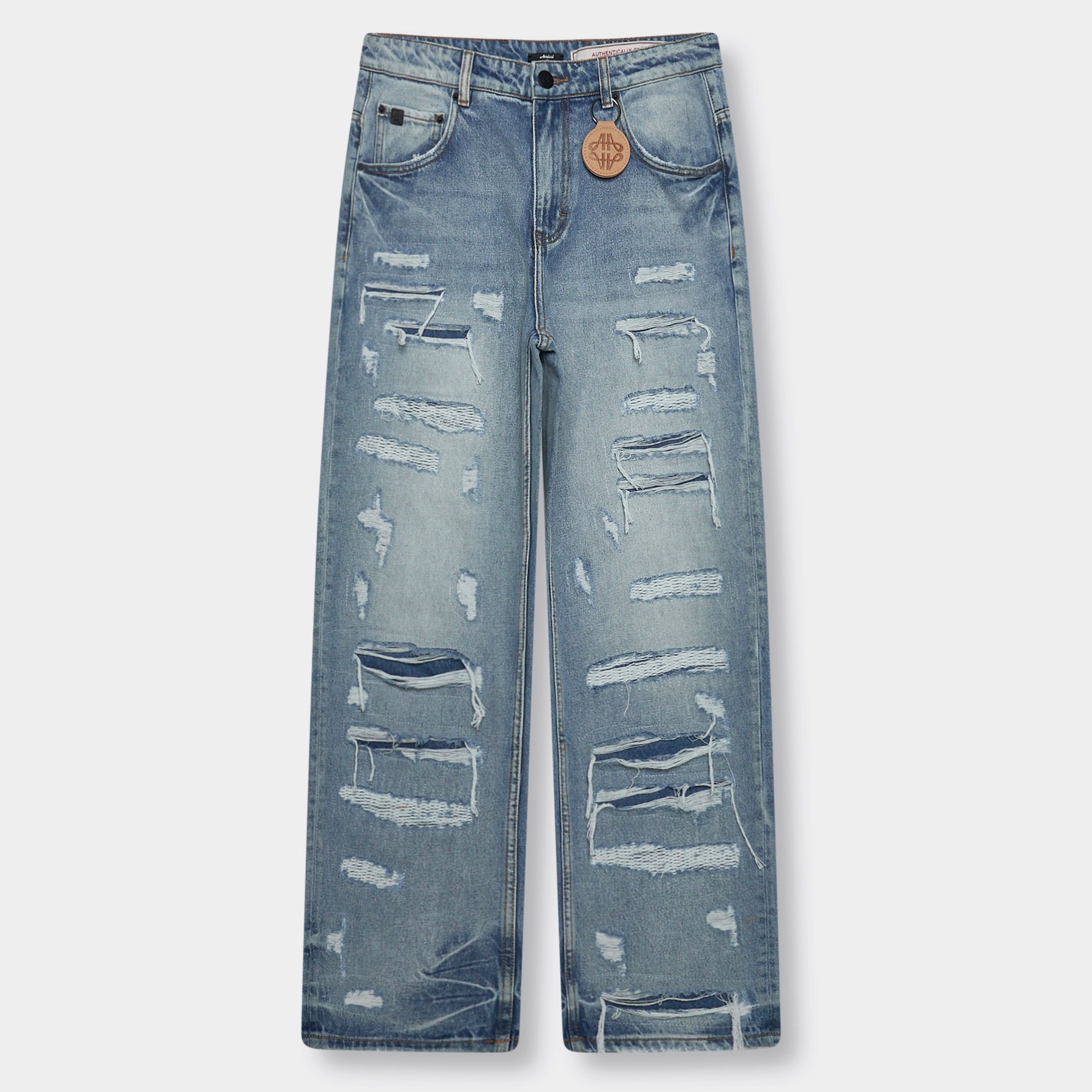 Jean déchiré bleu clair Manuel