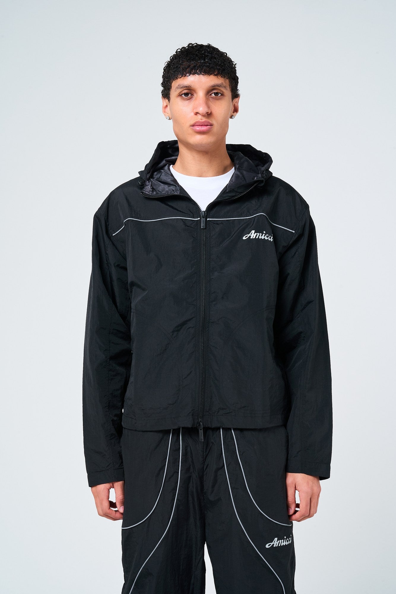 Carson zwarte windjack