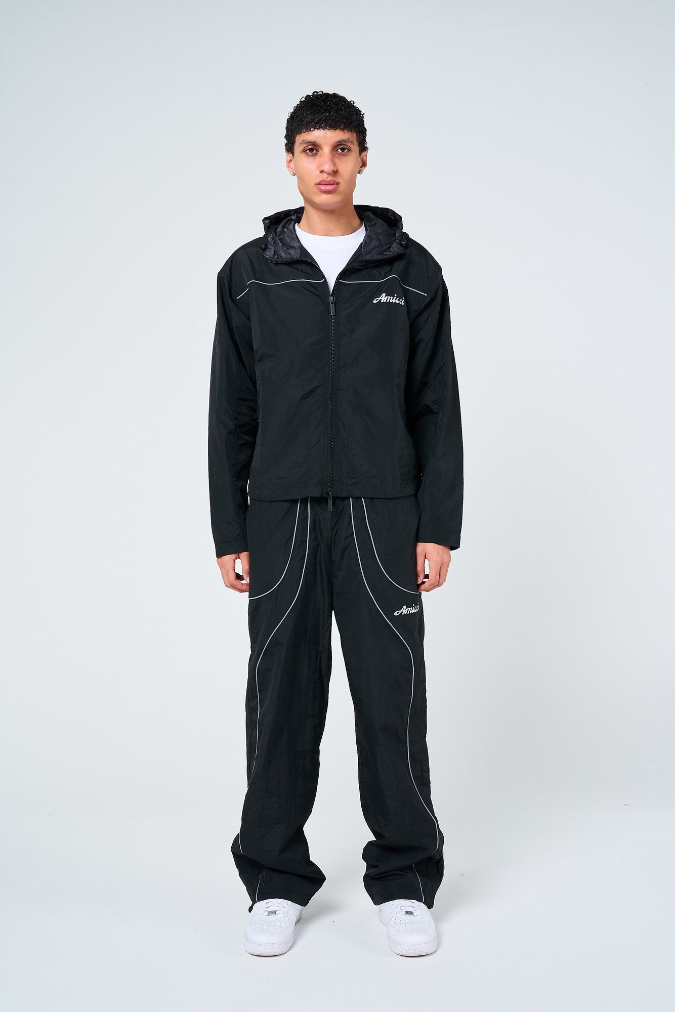 Carson zwarte windjack