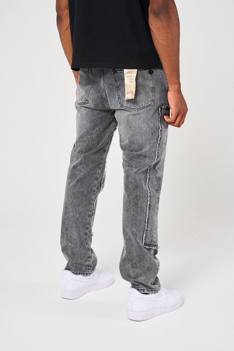Jeans Hernan bleu clair délavé