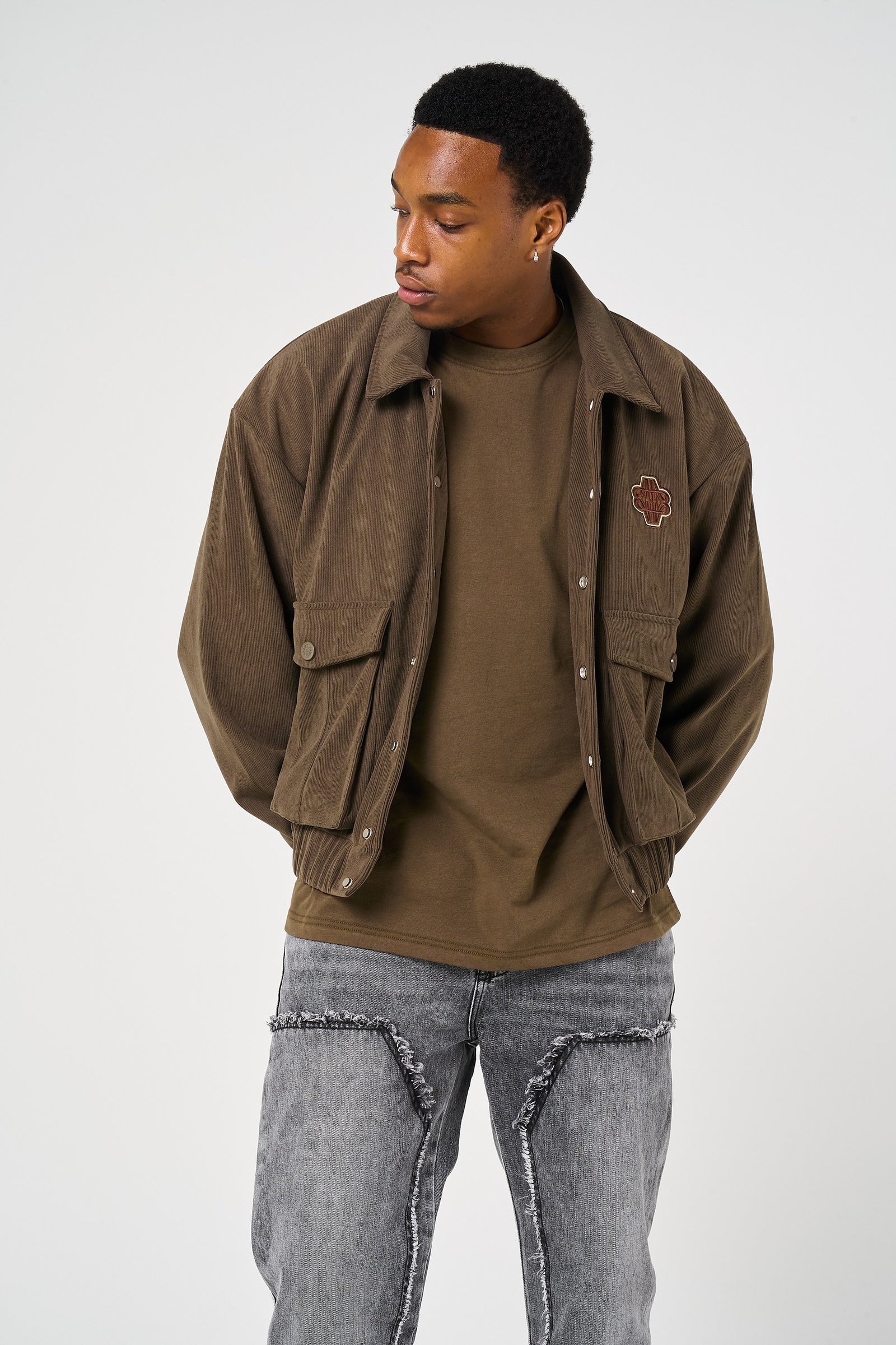 Tatum Brown Naaldcorduroy Jas