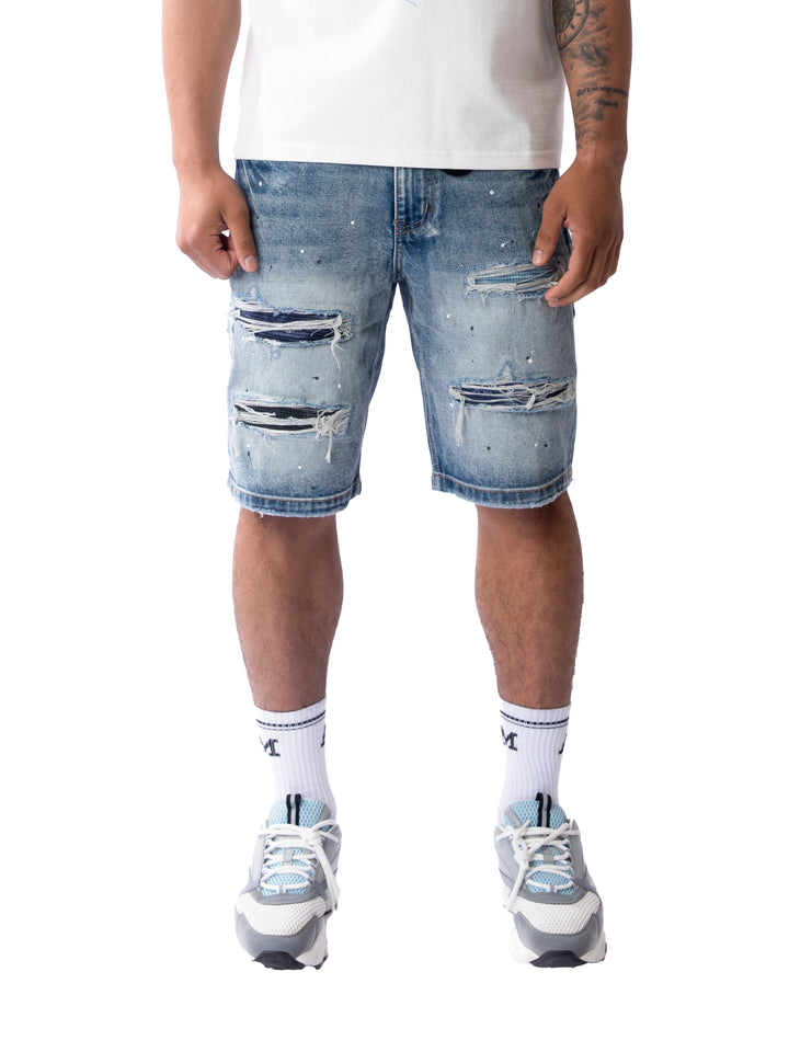 Sanko Mid Blue Shorts