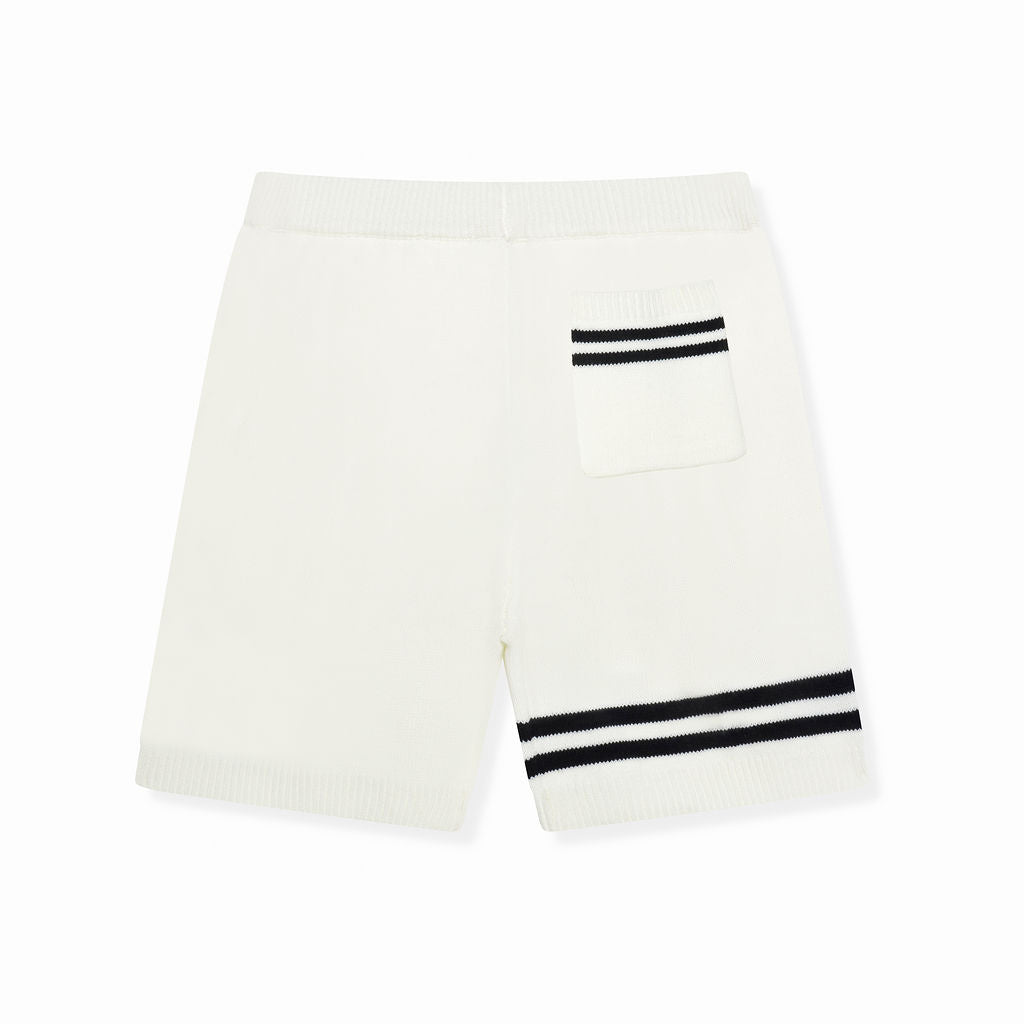 Nantes Knitted Shorts White