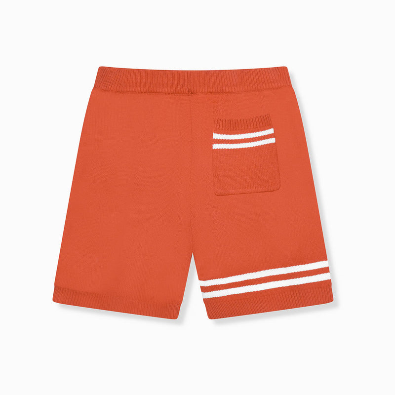Shorts en jersey tricoté orange Nantes