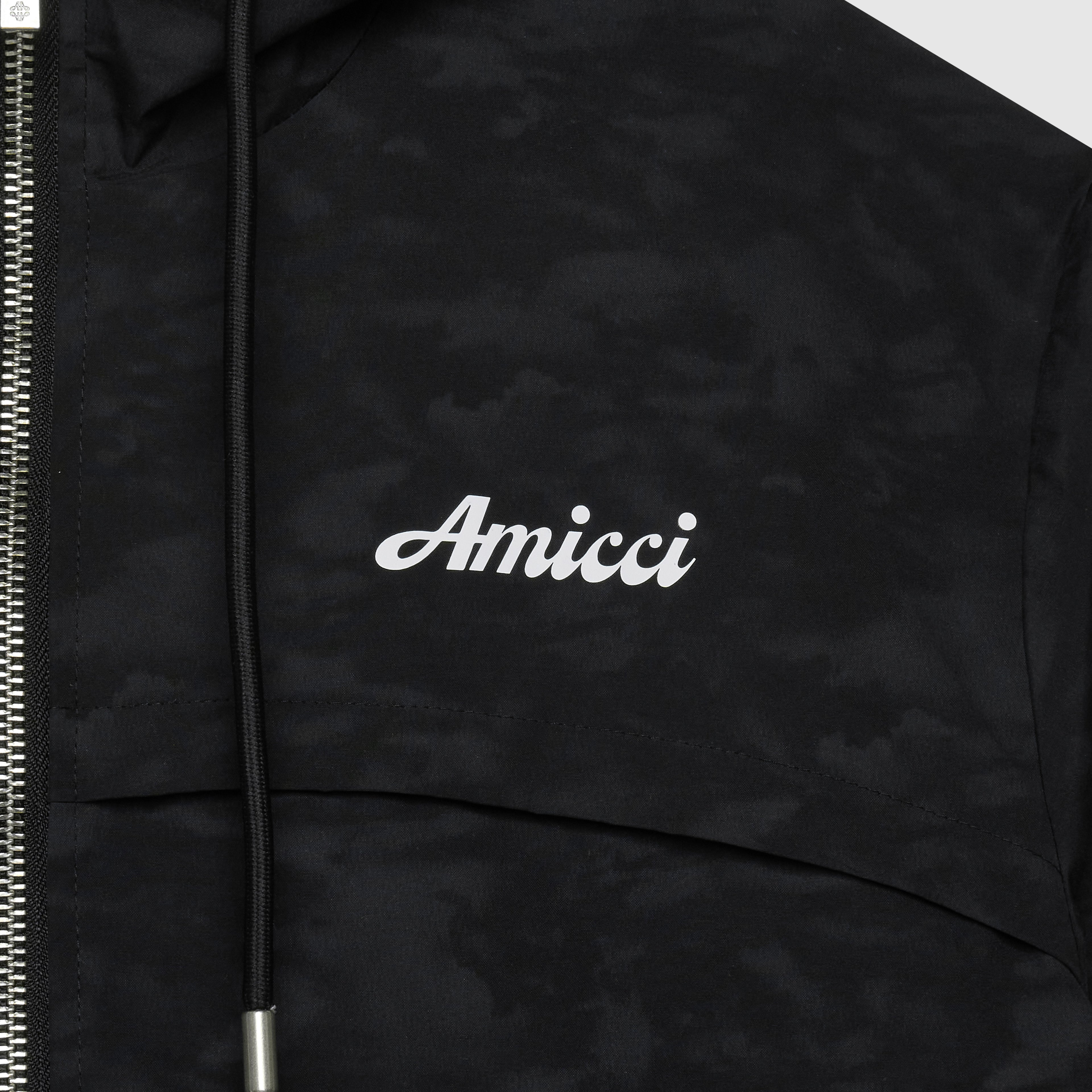 Veste coupe-vent à motif Almeria noire