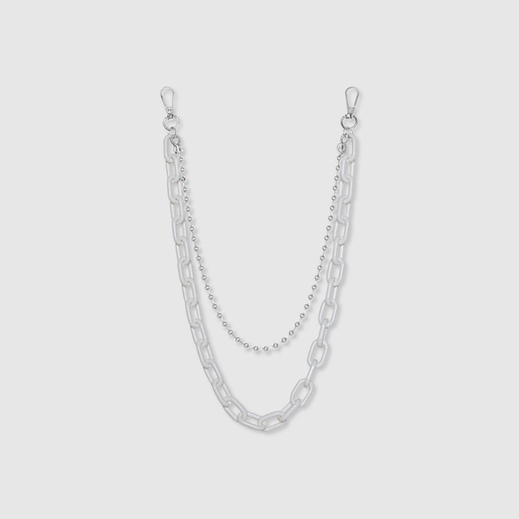 Collier en chaîne blanc