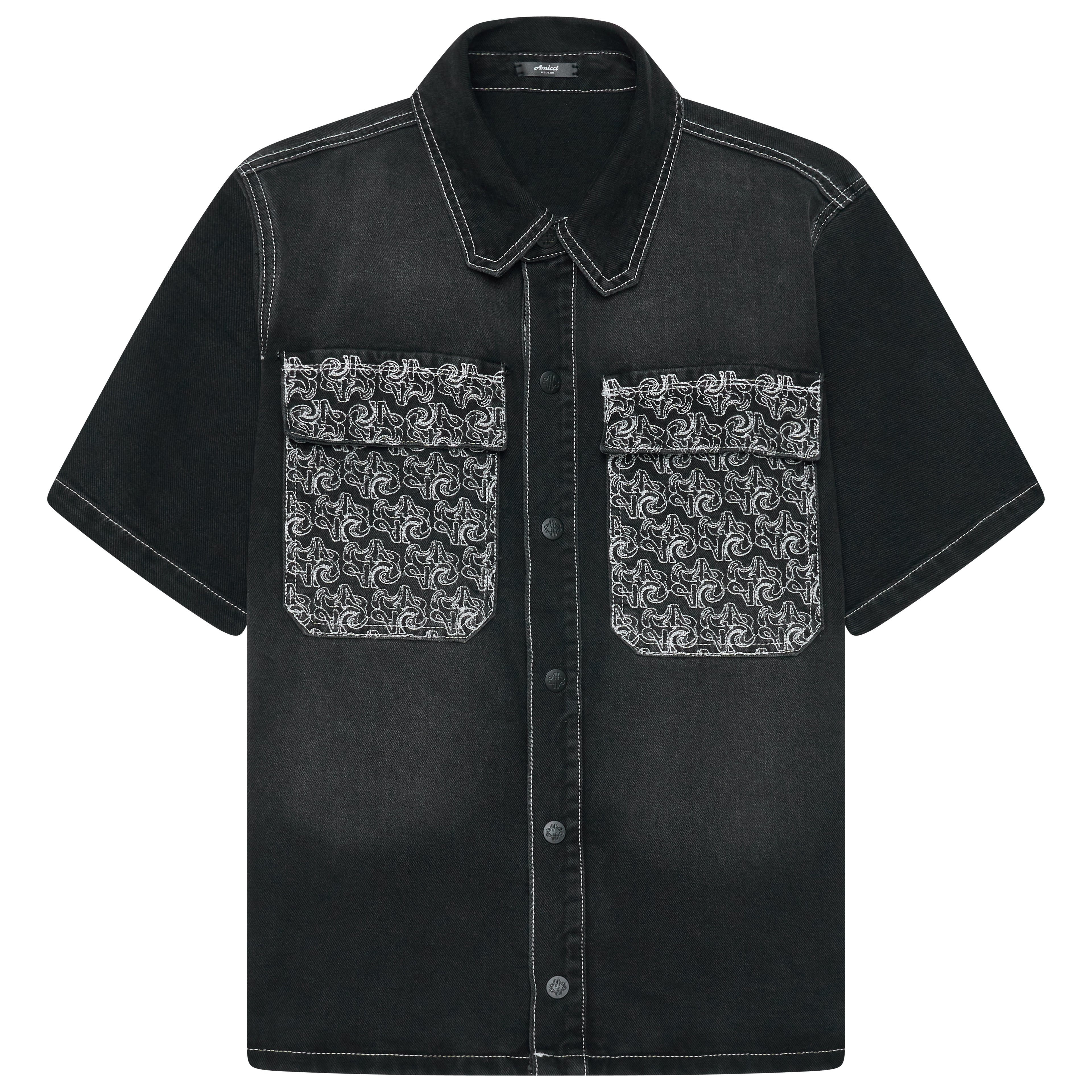 Keshi Denim Shirt Zwart