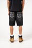 Keshi Denim Short Set Zwart