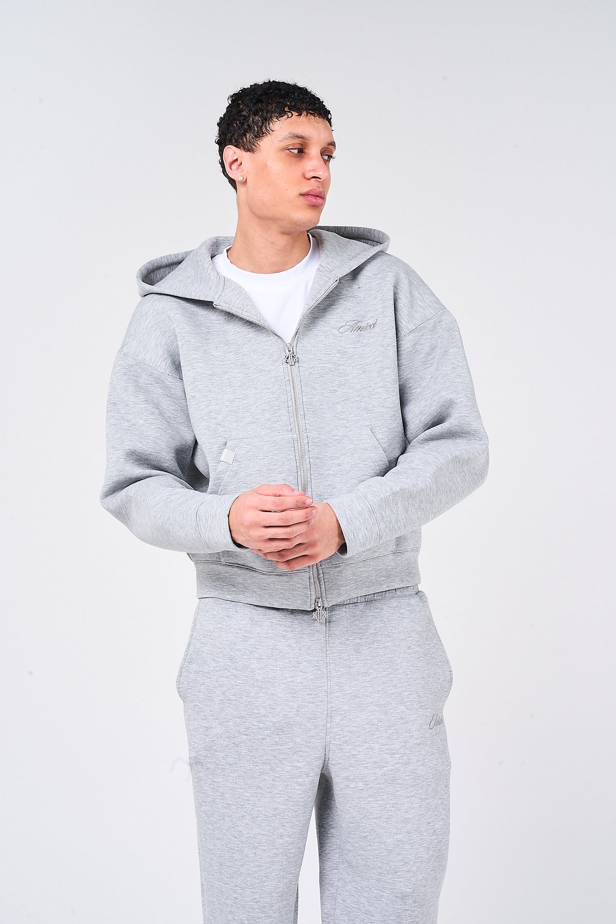 Atelier Grijze Scuba Hoodie