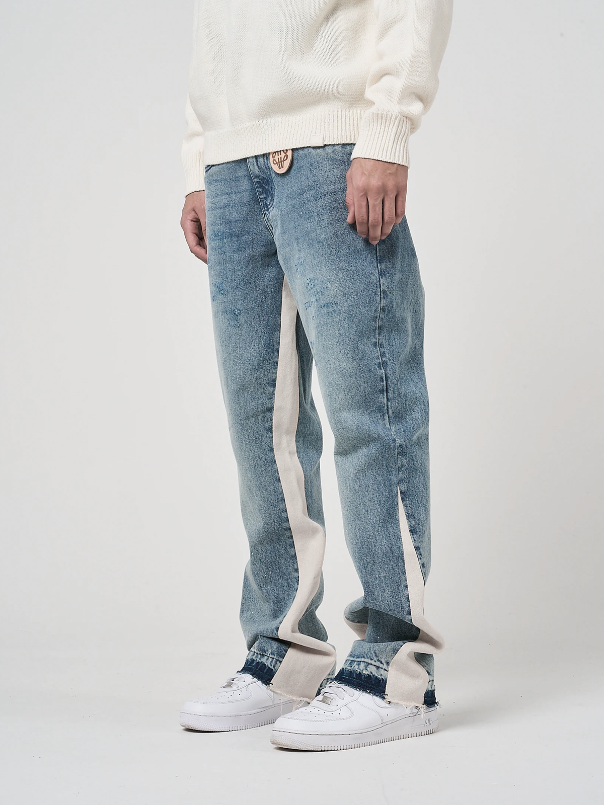 Gris Maranello Flare Denim