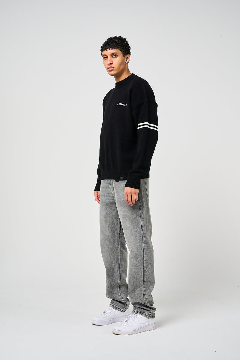 Nantes Long Sleeve Black T Shirt