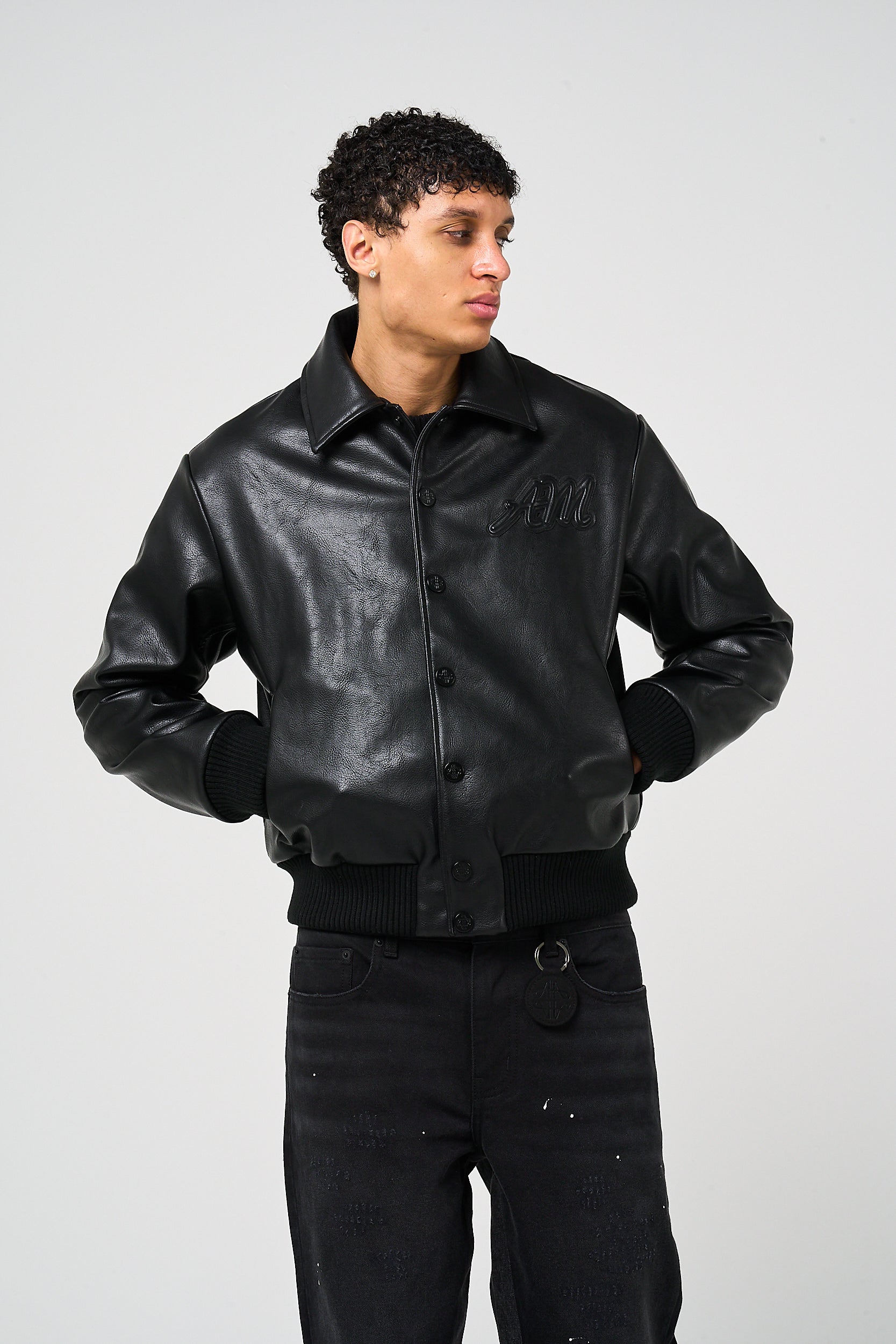 Fulton Leather Varsity Jacket – Amicci
