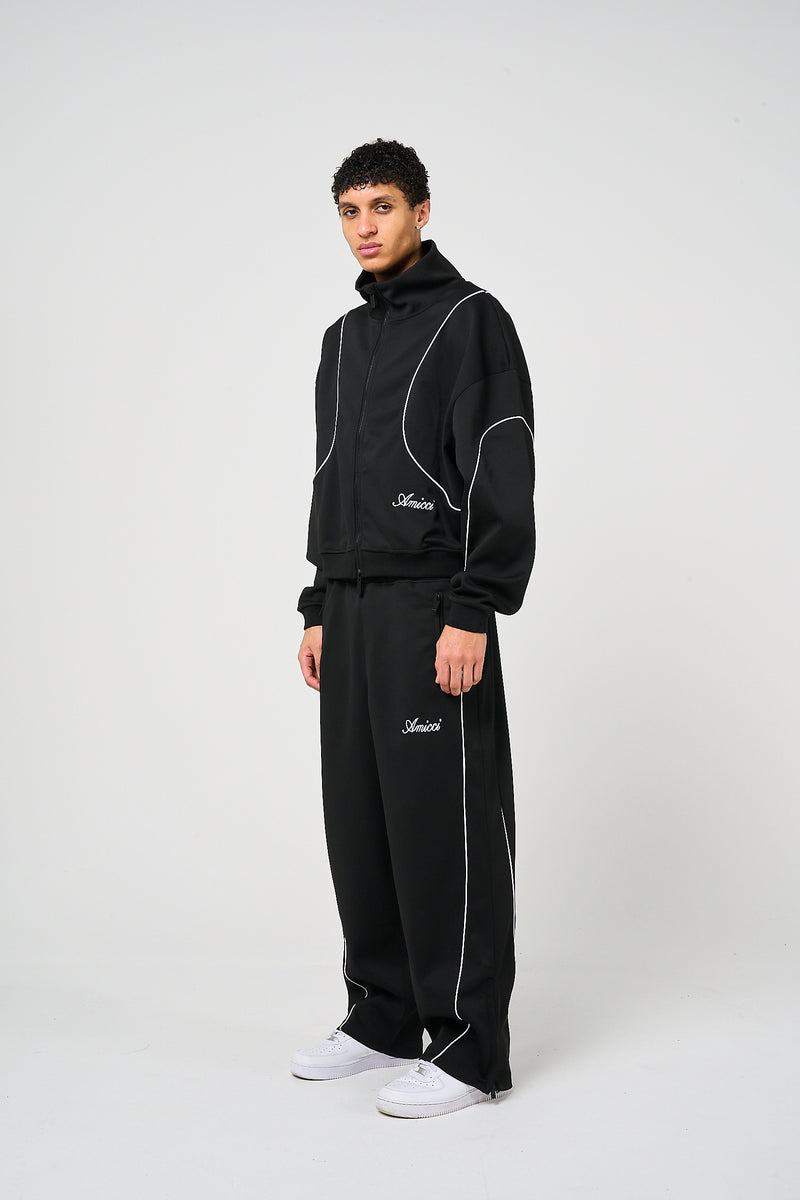 Bleecker Black Zip Through Bottoms