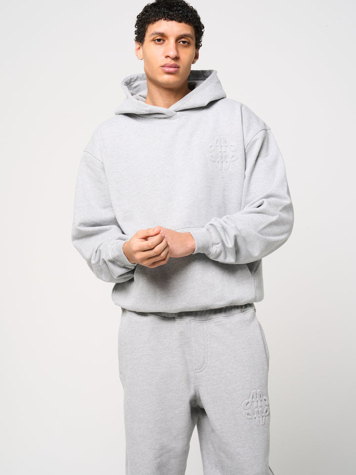 Reyes Emblem Logo Hoodie Grey