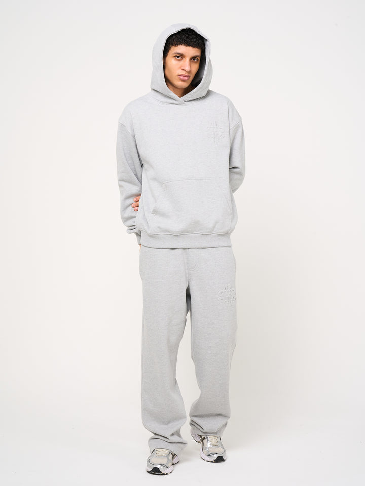 Reyes Emblem Logo Hoodie Grey
